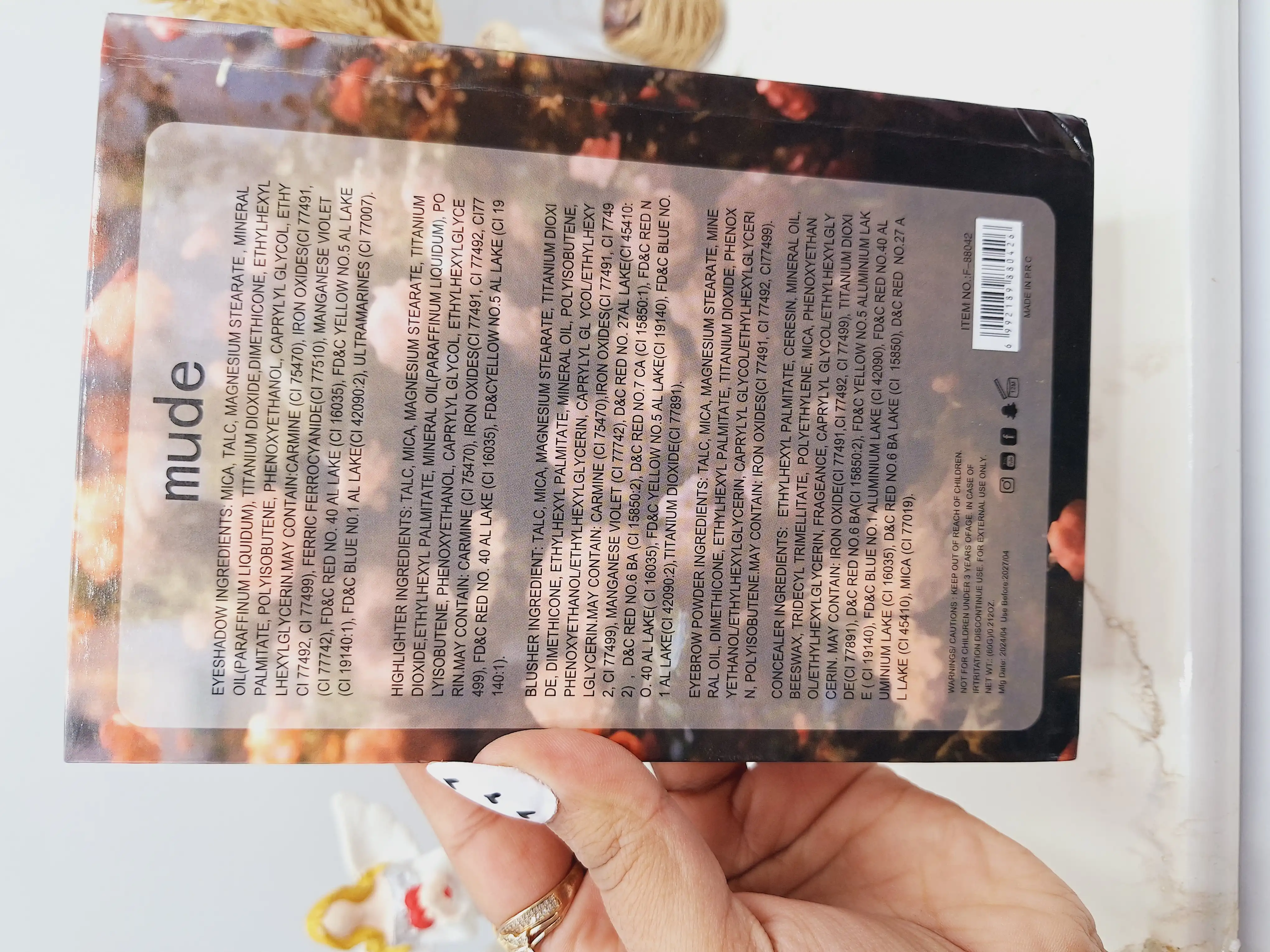 پالت سایه آلبومی 43 رنگ اورجینال MUDE کد F_88042