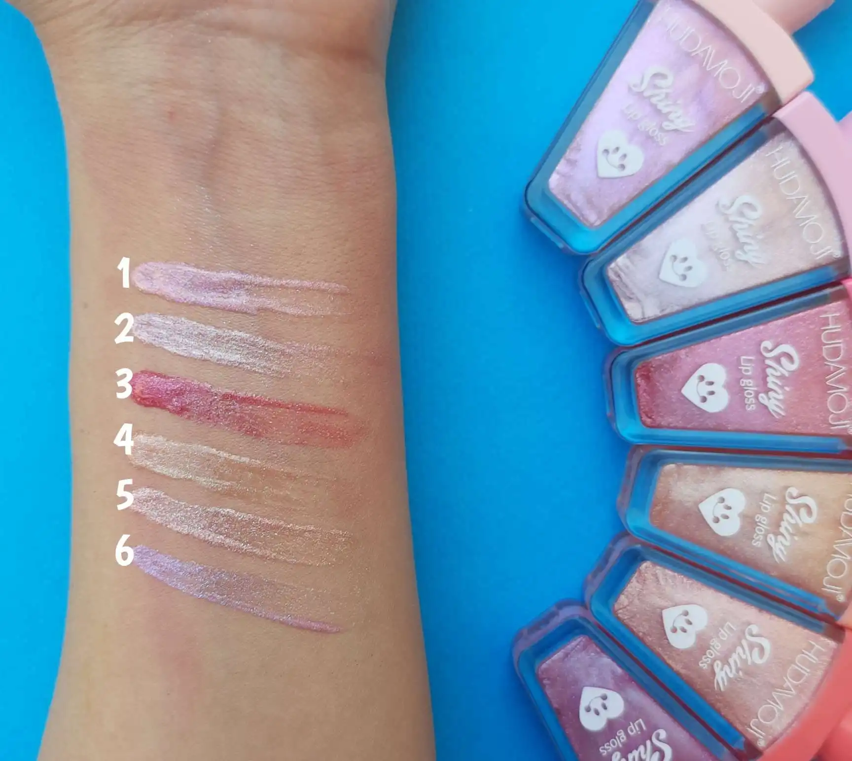 لیپ گلاس شاینی برند هداموجی HUDAMOJI کدL_827