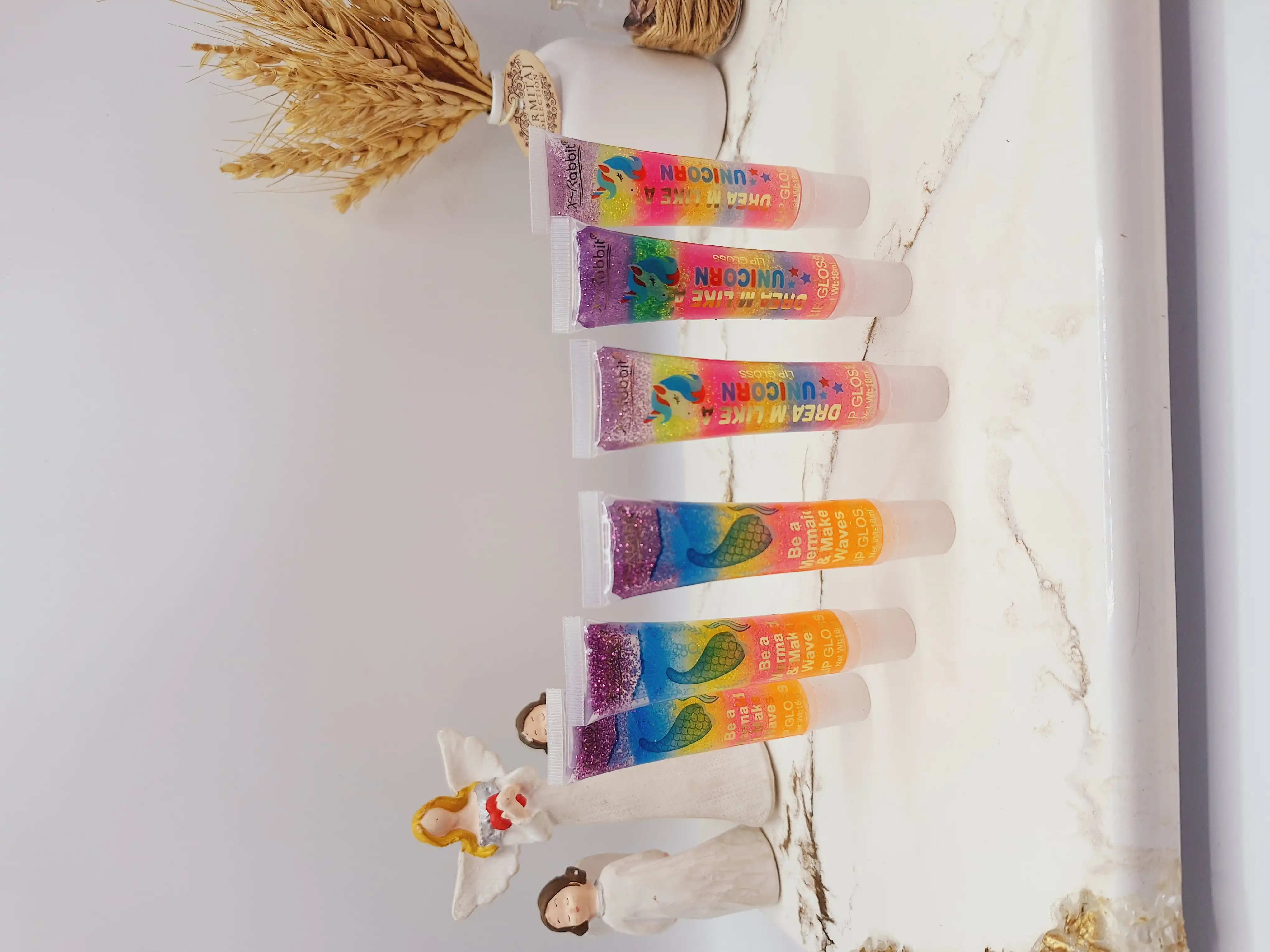 لیپ گلاس لب رنگین کمانی پری دریایی x_Rabitکد x_007 