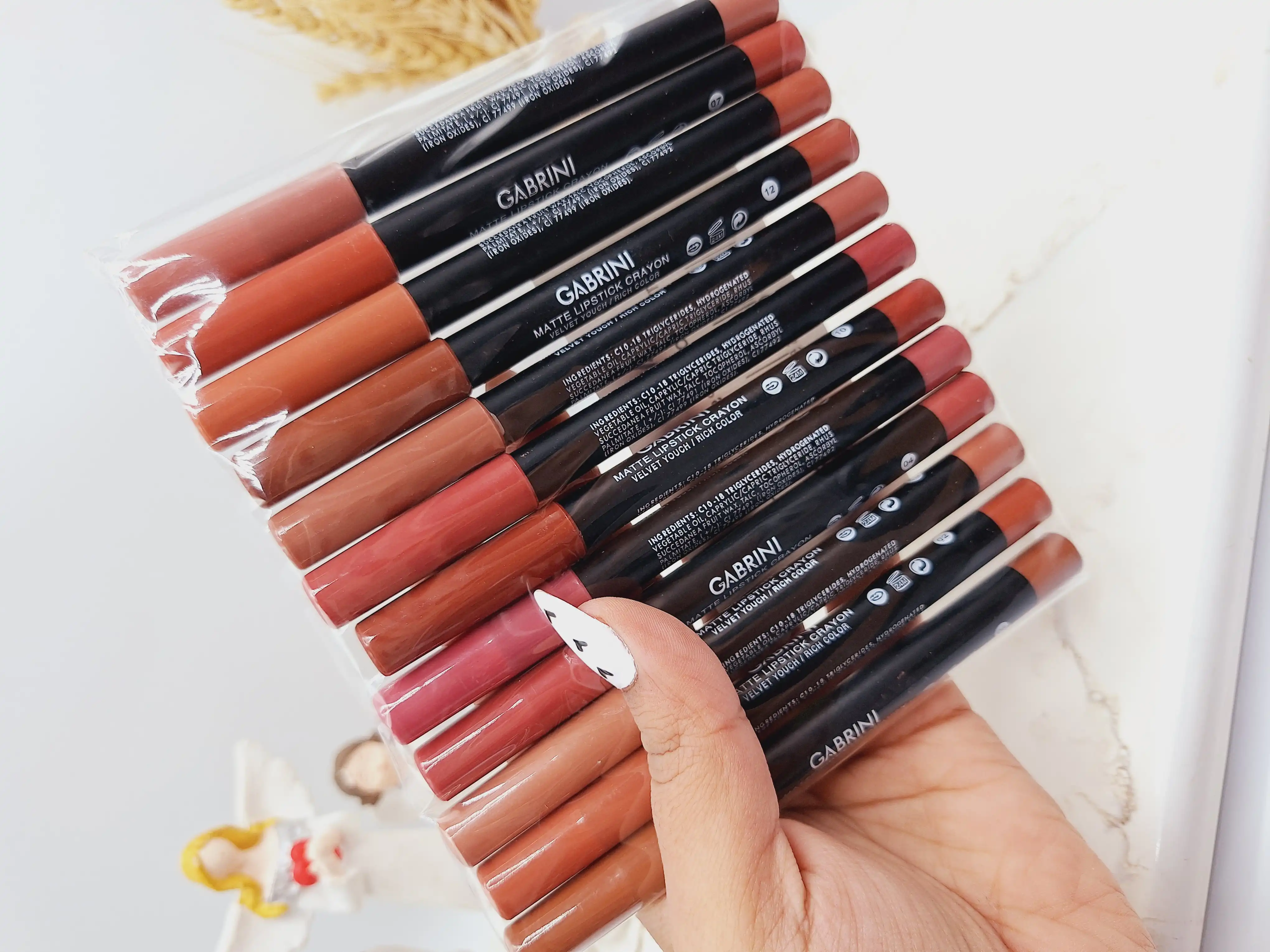 پک رژمدادی 12 عددی ( بدون تراش) گابرینی کد 5889