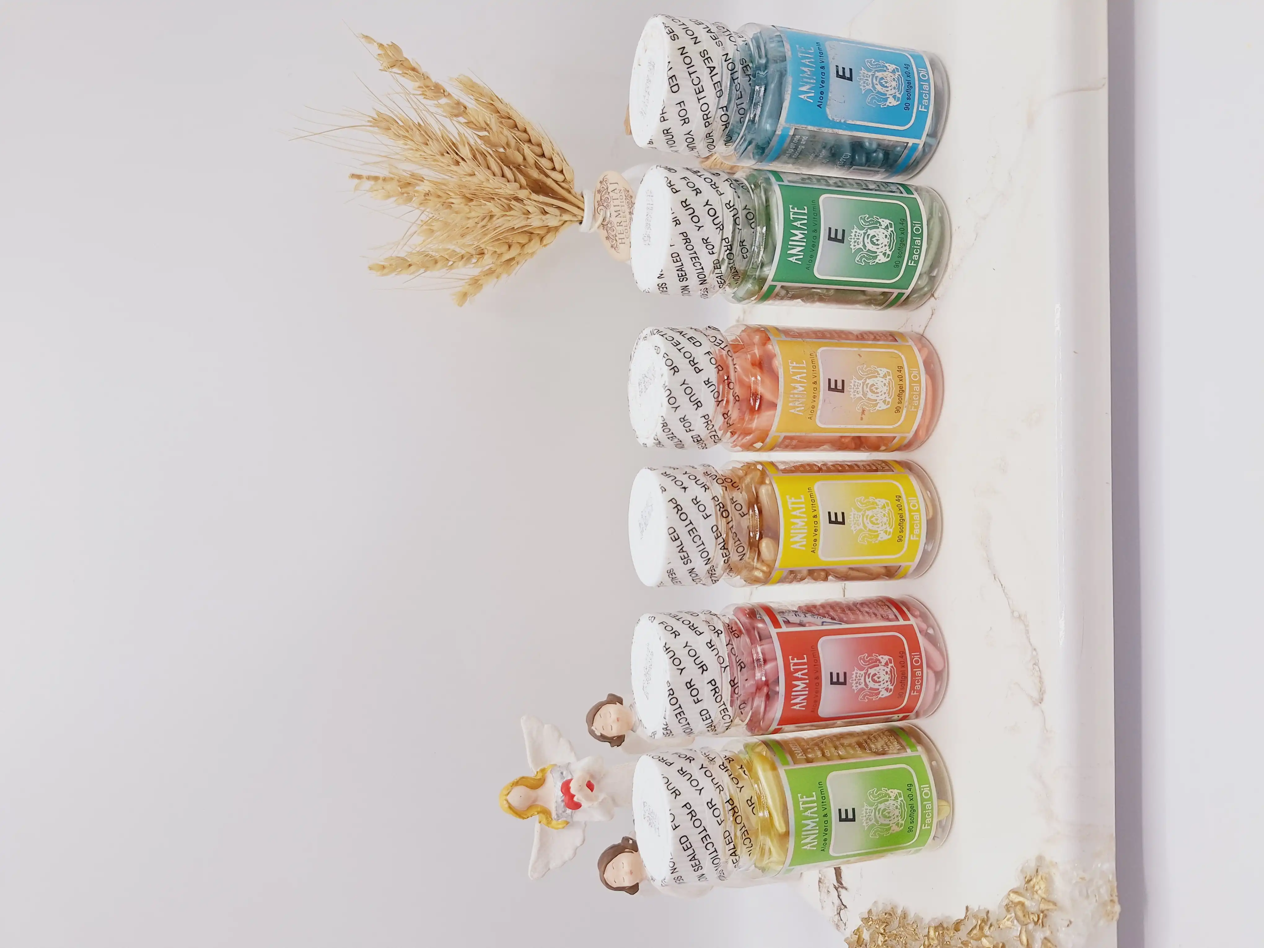 کپسول اتینول 90 تایی ضد چین و چروک صورت و چشم برند ANIMATE کد 0043