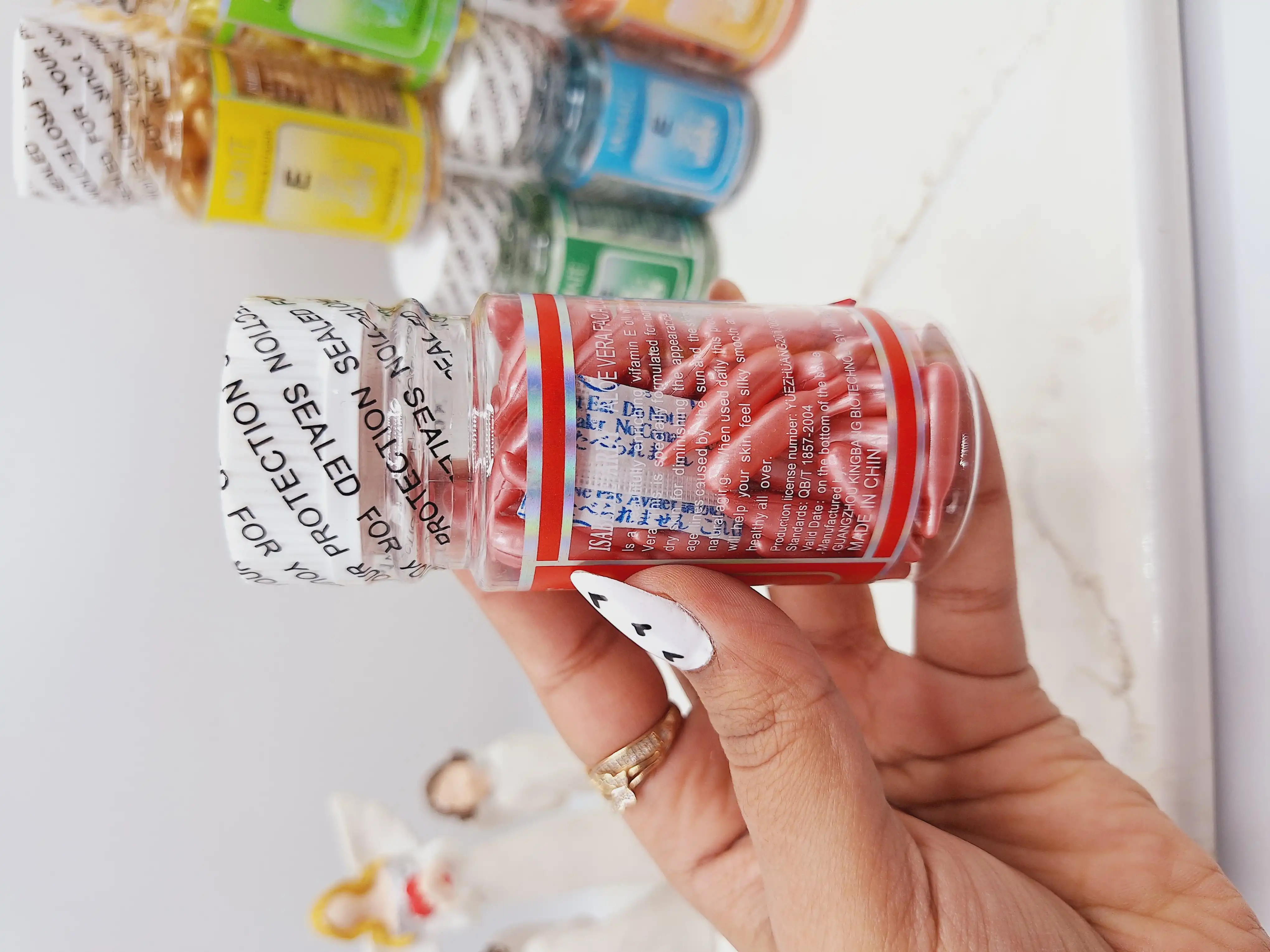 کپسول اتینول 90 تایی ضد چین و چروک صورت و چشم برند ANIMATE کد 0043