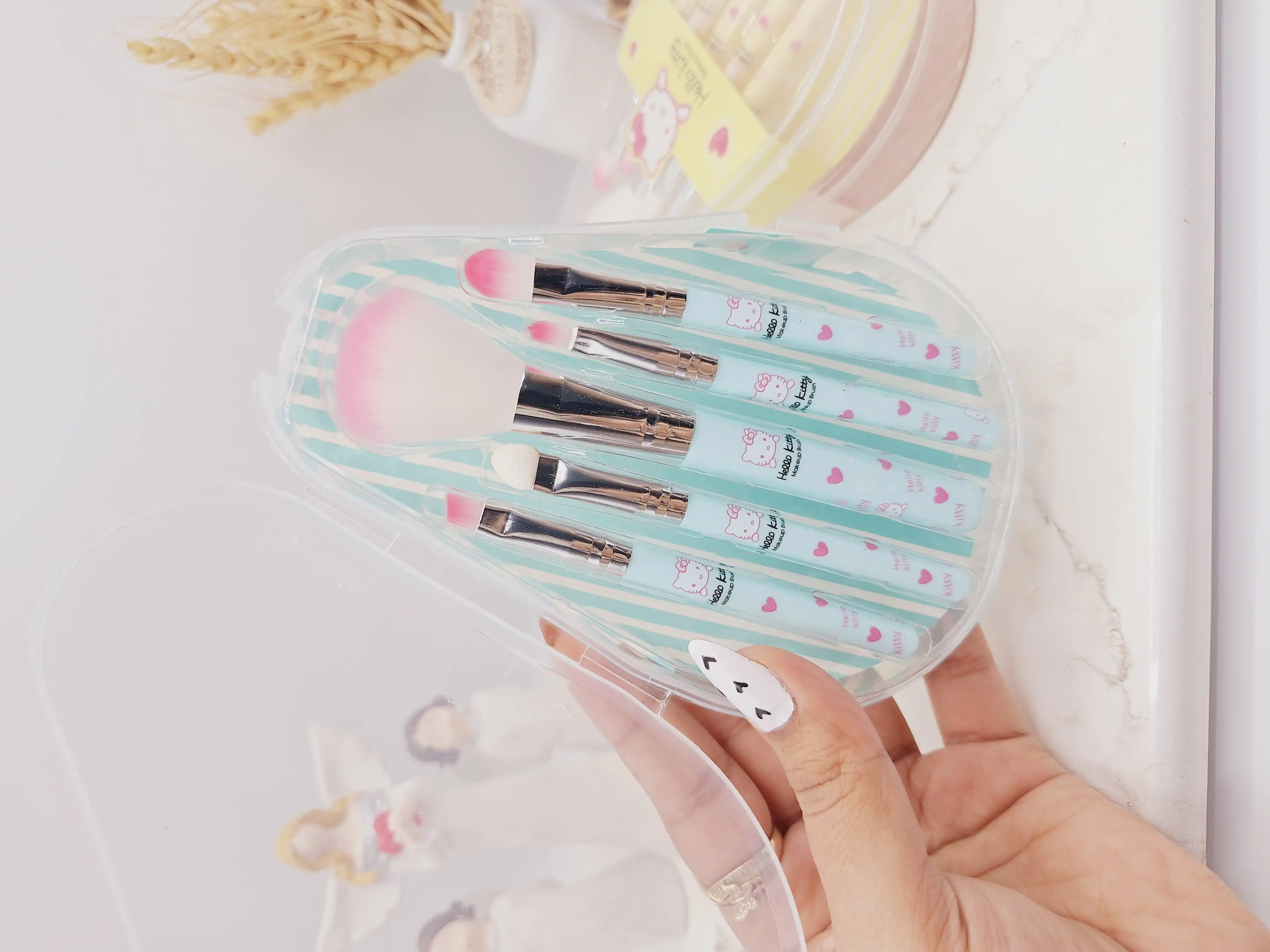 ست براش 5تکه فانتری کیتی بسیار زیبا و دخترونه