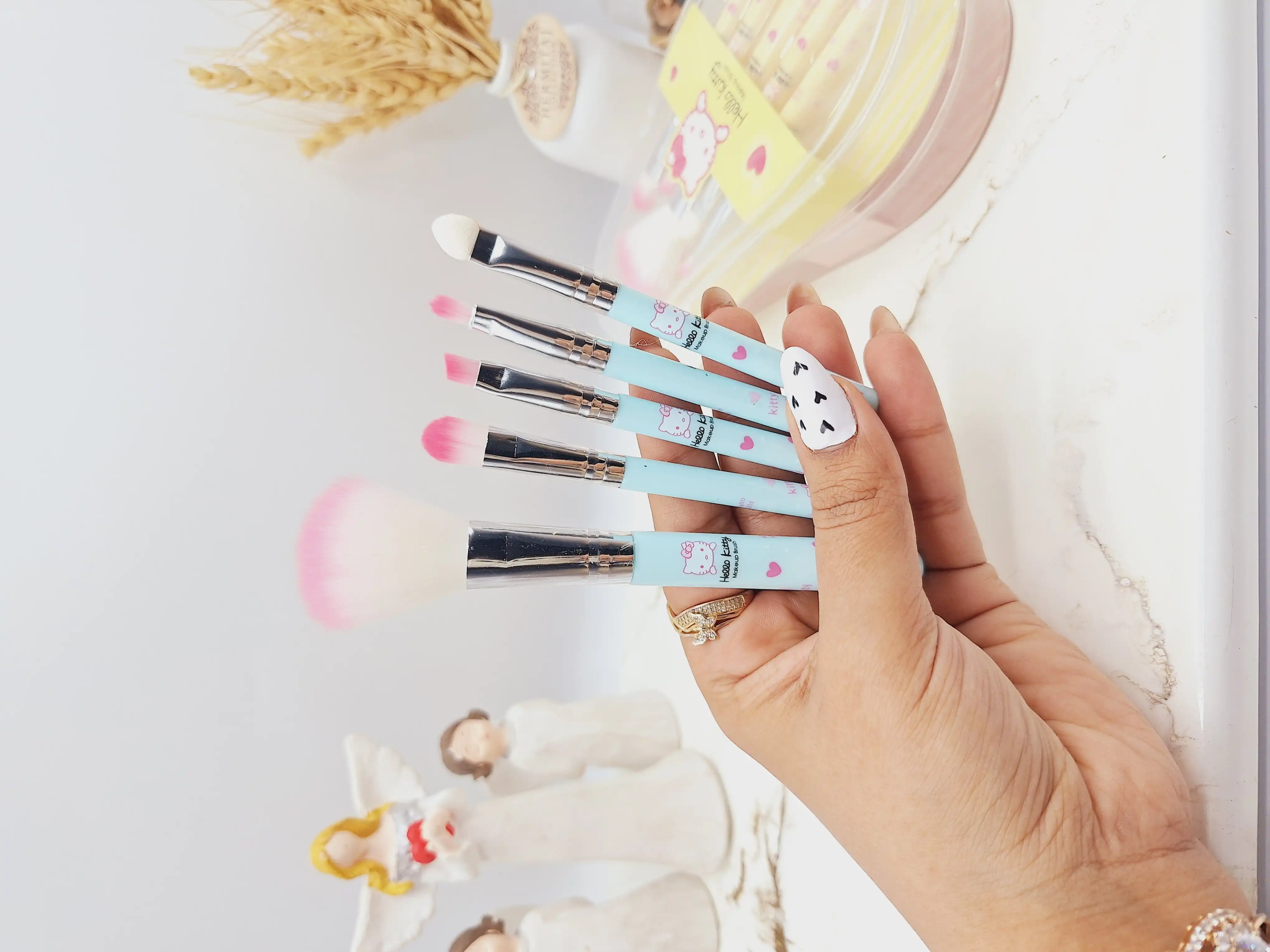 ست براش 5تکه فانتری کیتی بسیار زیبا و دخترونه