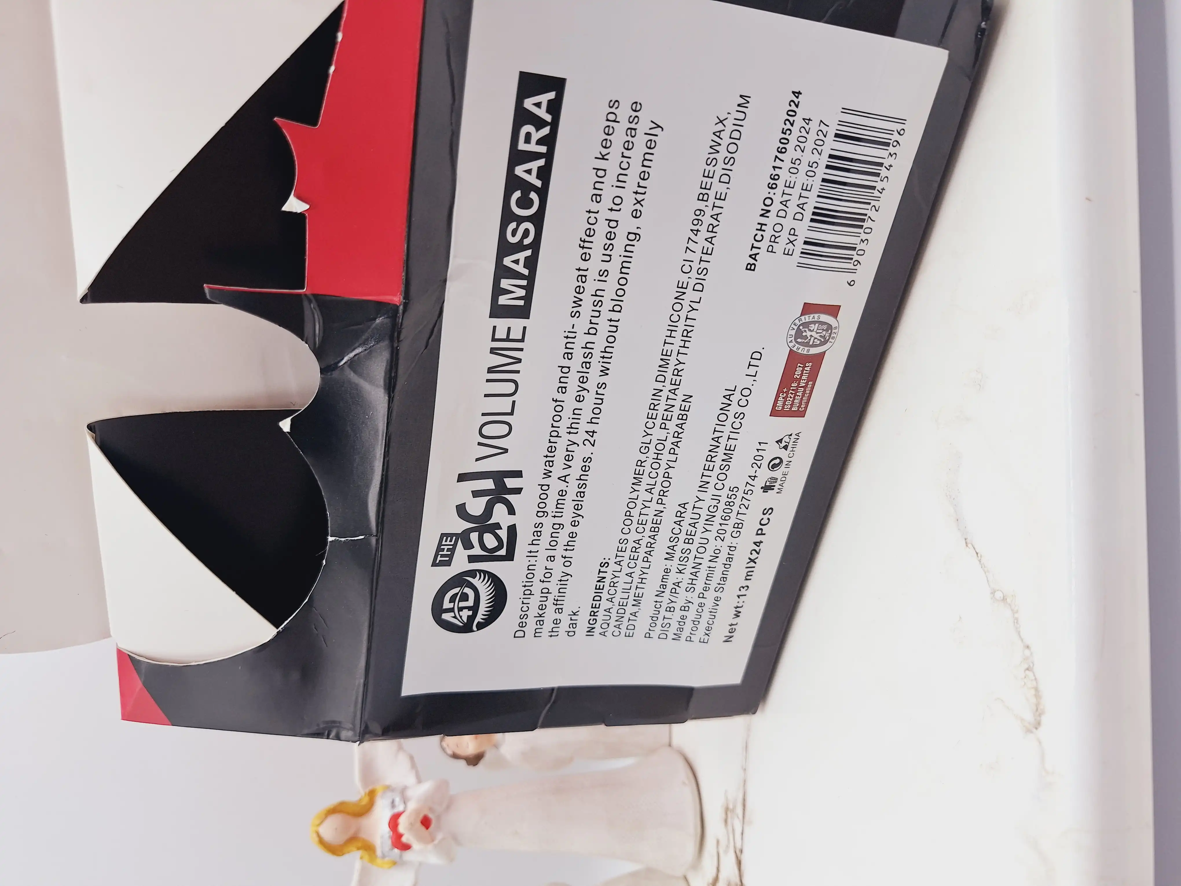 ریمل رنگ صورتی برند کیس بیوتی بلند کننده و ضد آب کد NO.66176-038