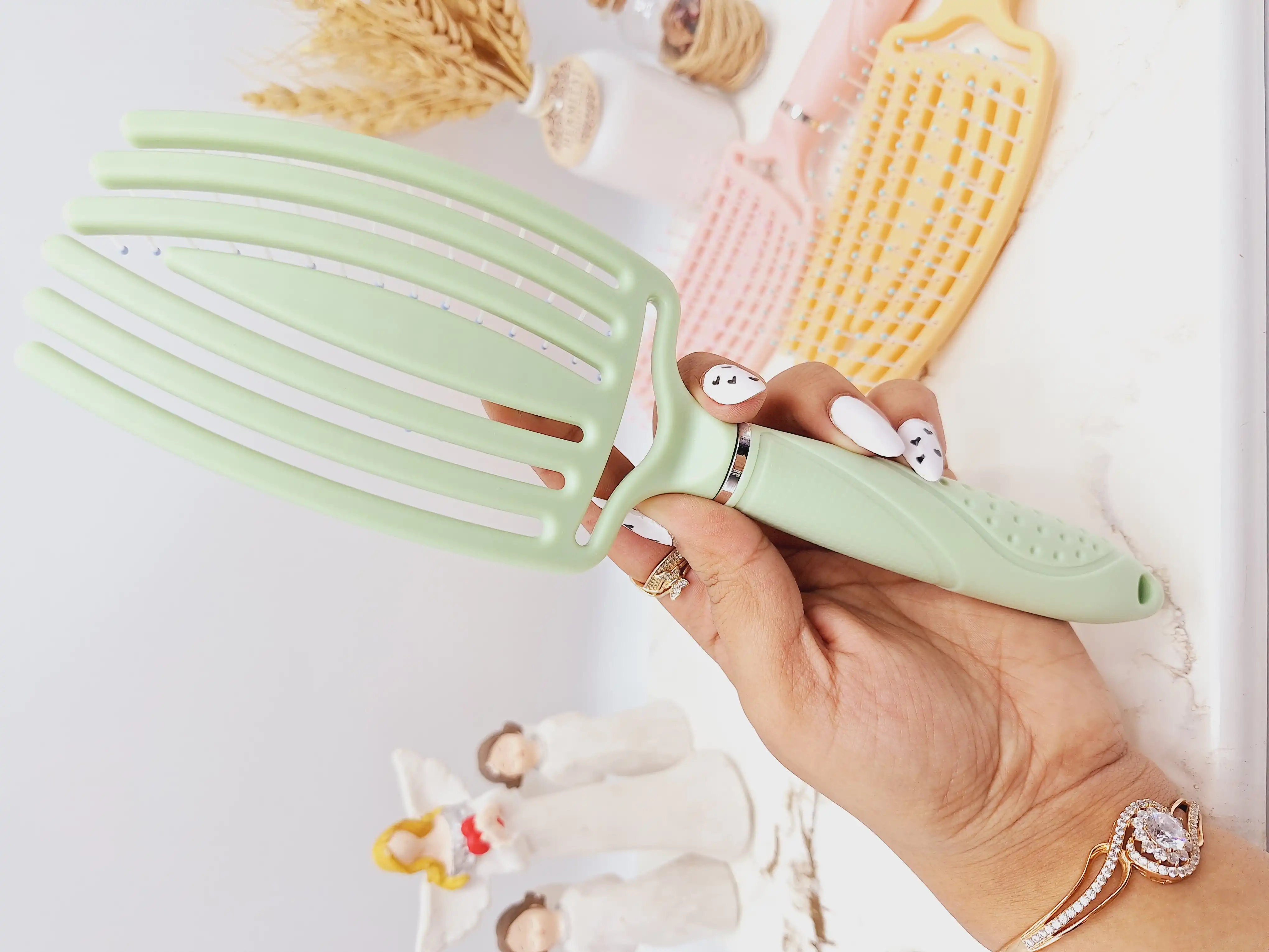 برس منحنی گره بازکن مو اورجینال وارداتی