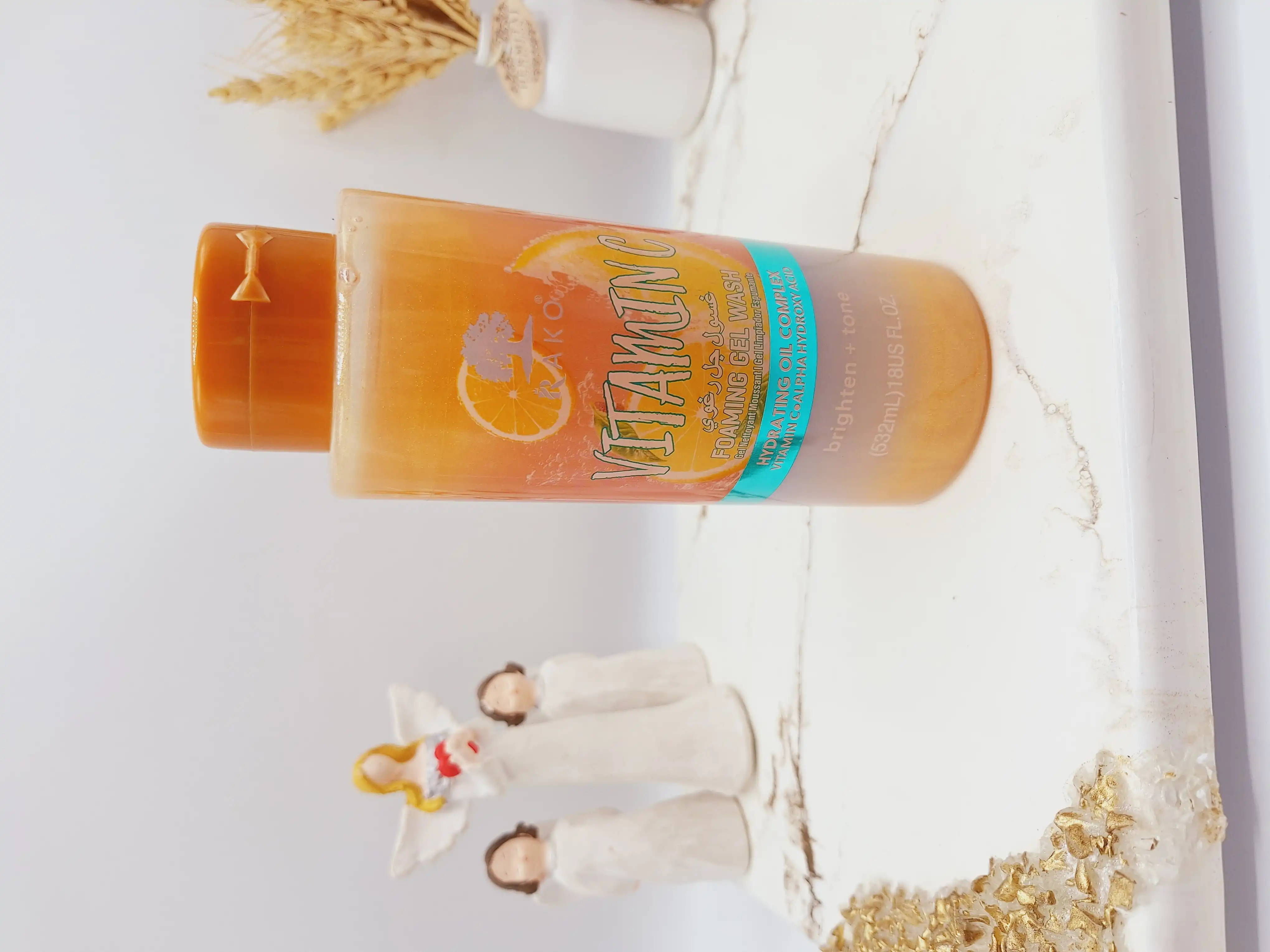 ژل حمام شاین دار با رایحه ویتامین سی  برند RAKO کد RK1335