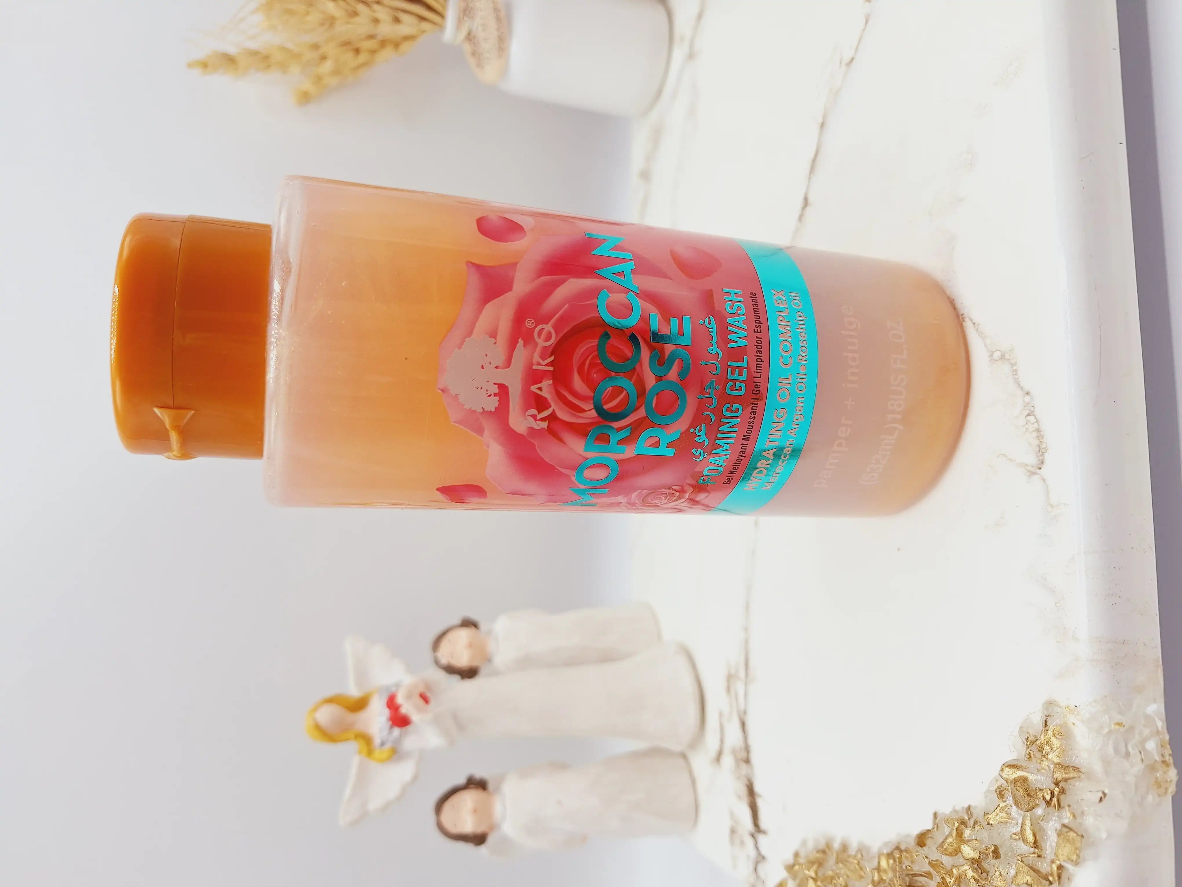 ژل حمام شاین دار با رایحه گل رز برند راکو RAKO کد RK1334