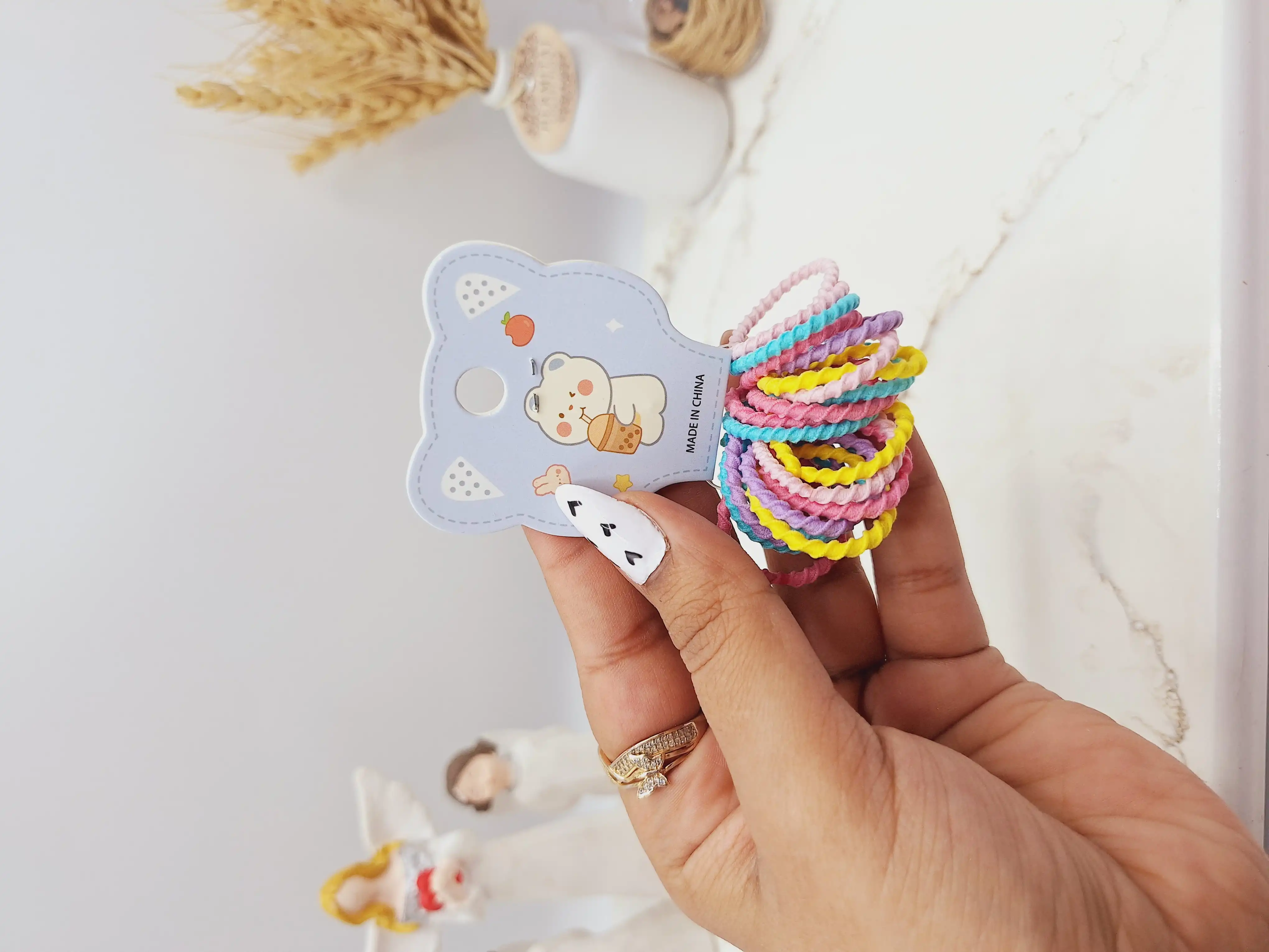 پک کش مو پیچی دخترانه رنگی