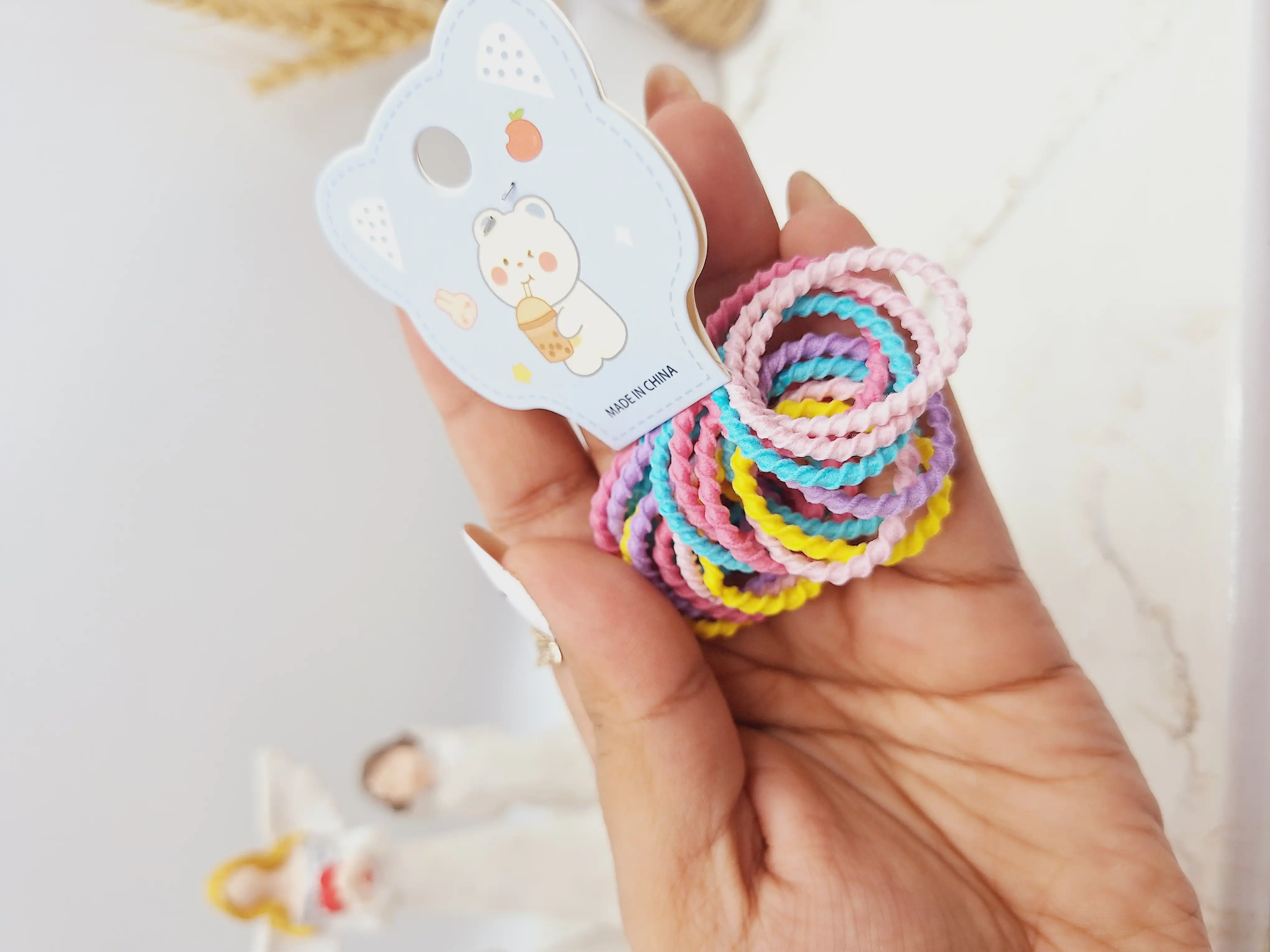 پک کش مو پیچی دخترانه رنگی