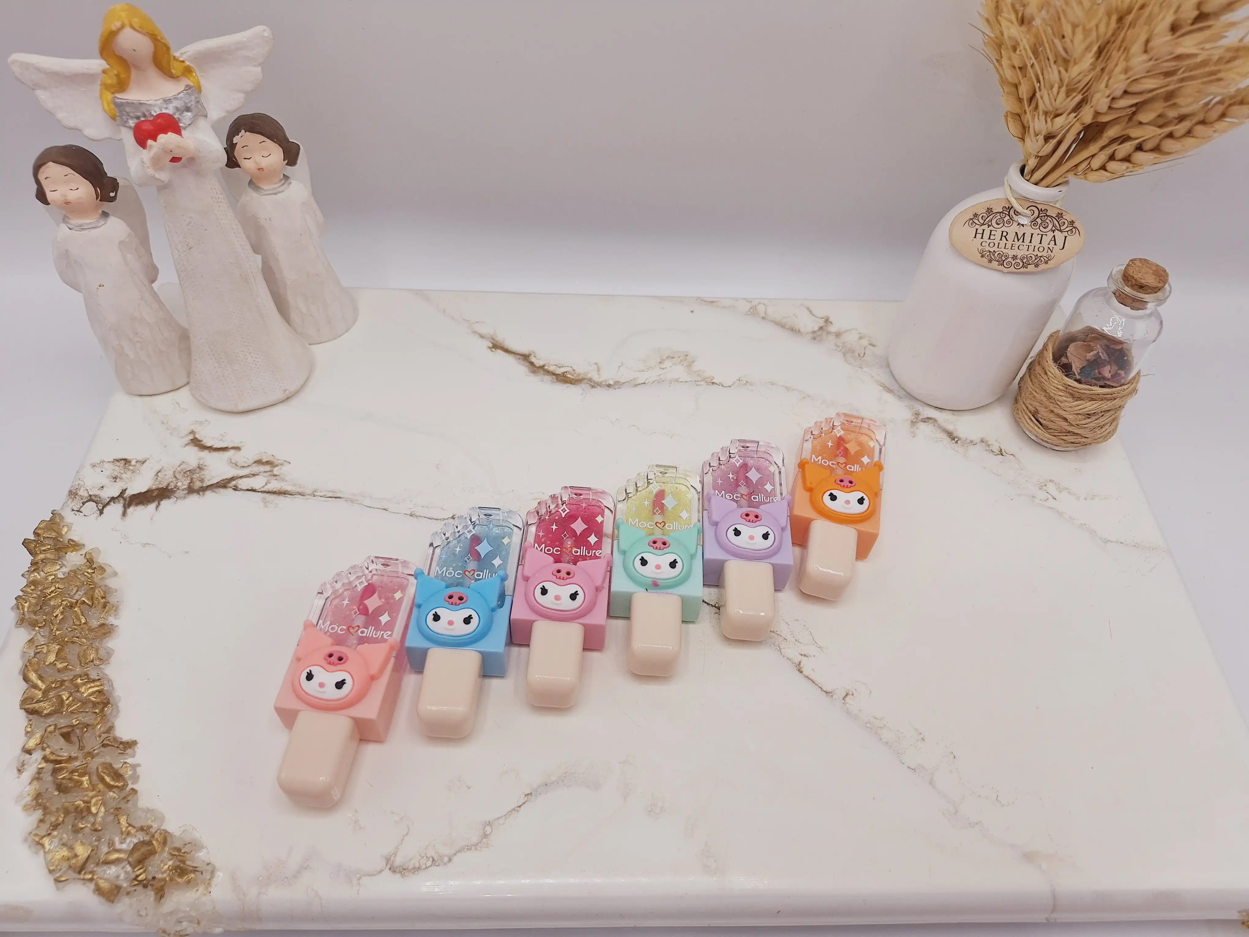 برق لب حرارتی شاین دار بستنی چوبی برند Mocoallure کد Moc1081