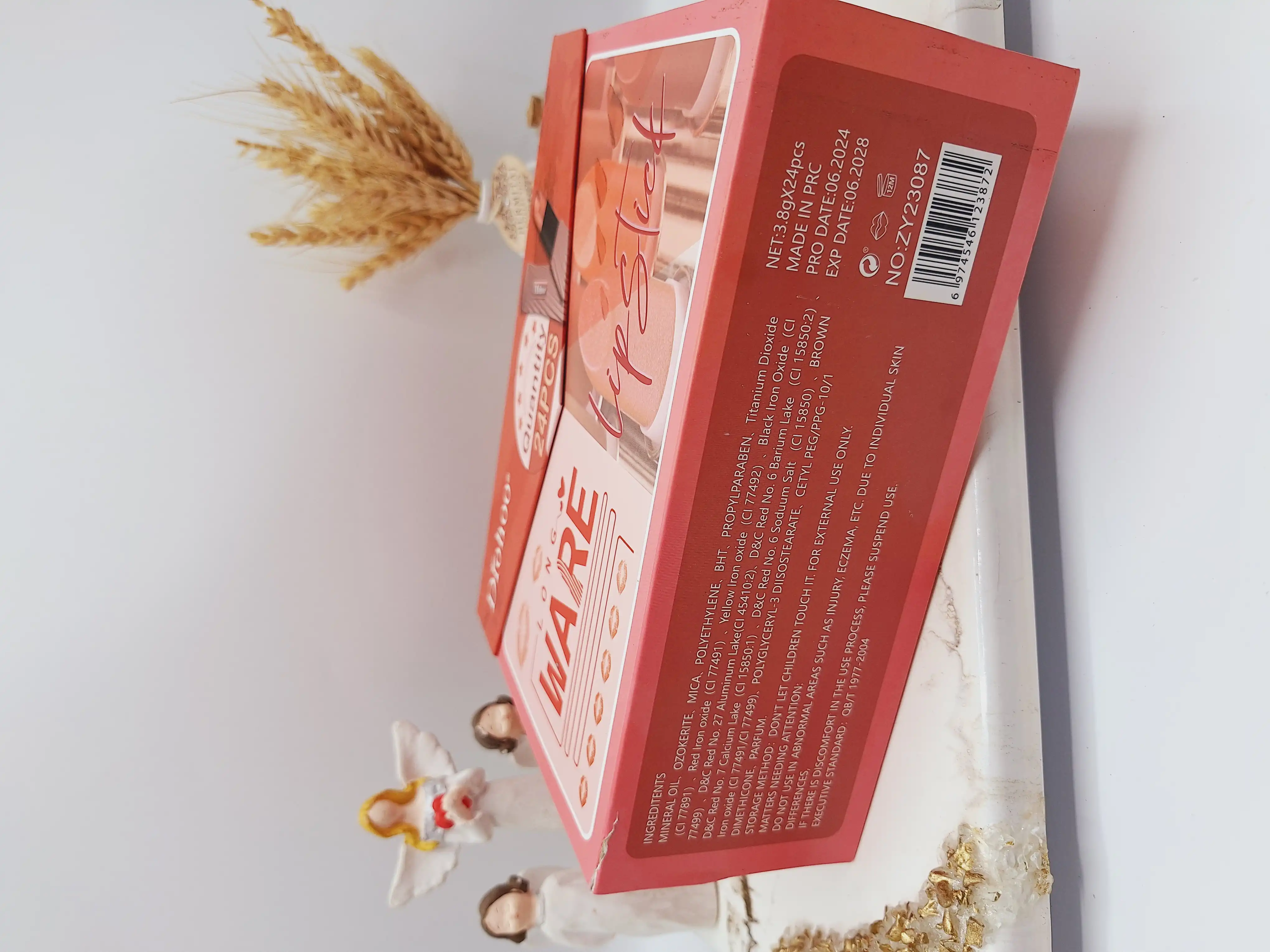 پک رژ 24 تایی مدل کیف زنانه رنگ نود برند دروهو Drohoo کدZY23087