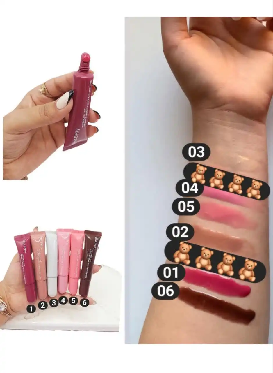 بالم لب مایع خوش رنگ برند Miss Bettyکد1219