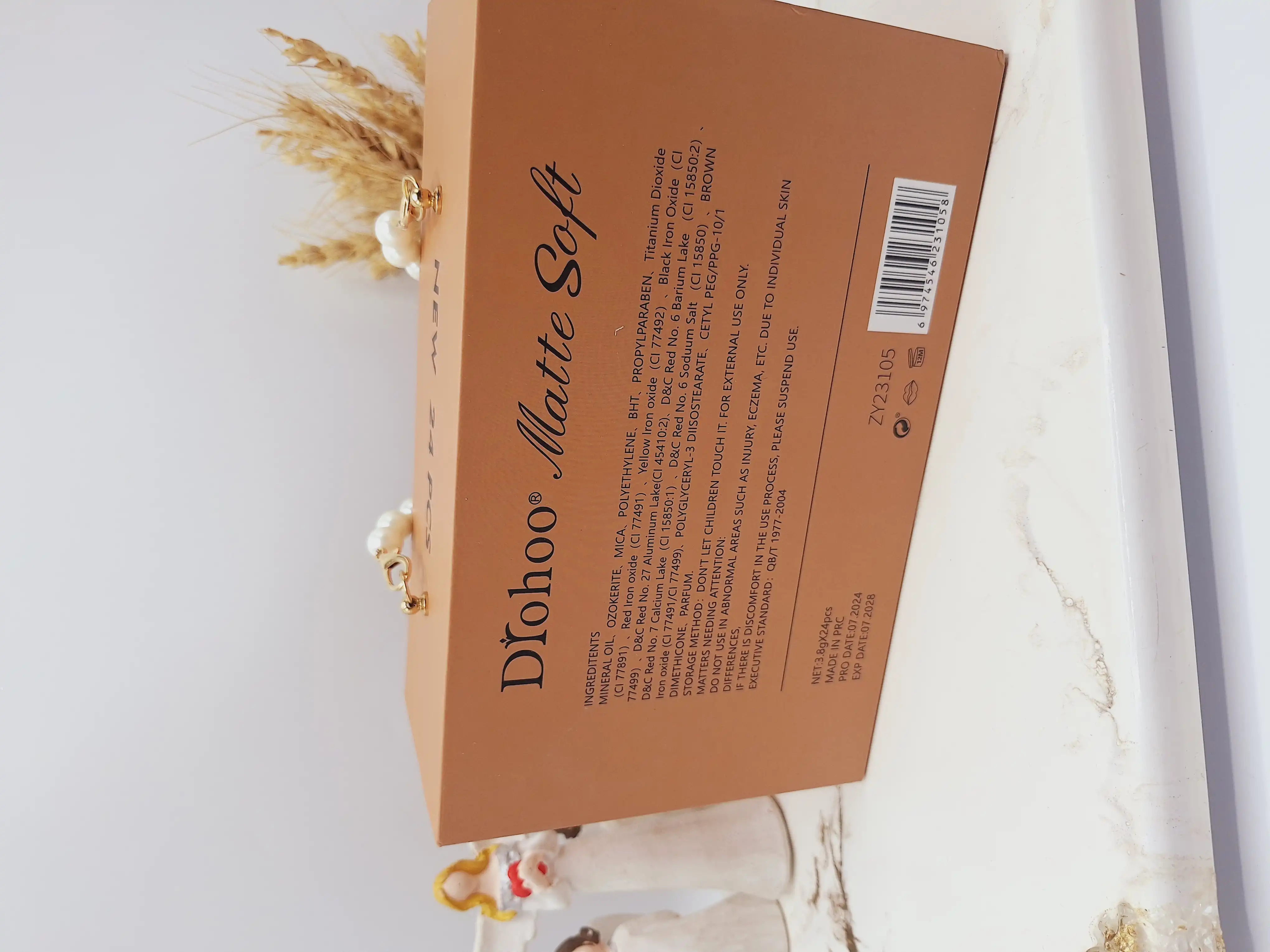 پک رژ 24 تایی مدل کیف زنانه پلنگی  برند دروهو Drohoo کد ZY23105