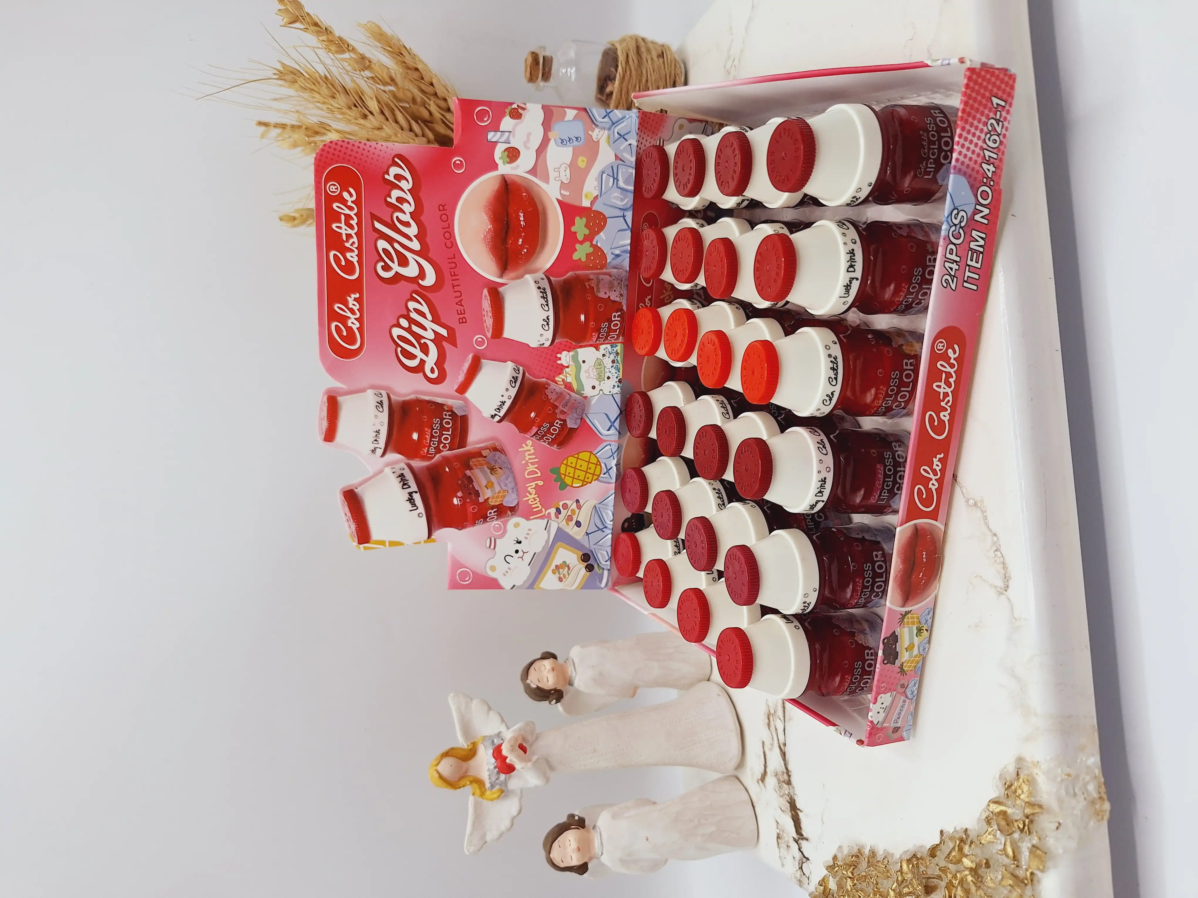 پک 6 عددی رژلب مایع طرح بطری برند کالر کاستل کد4162