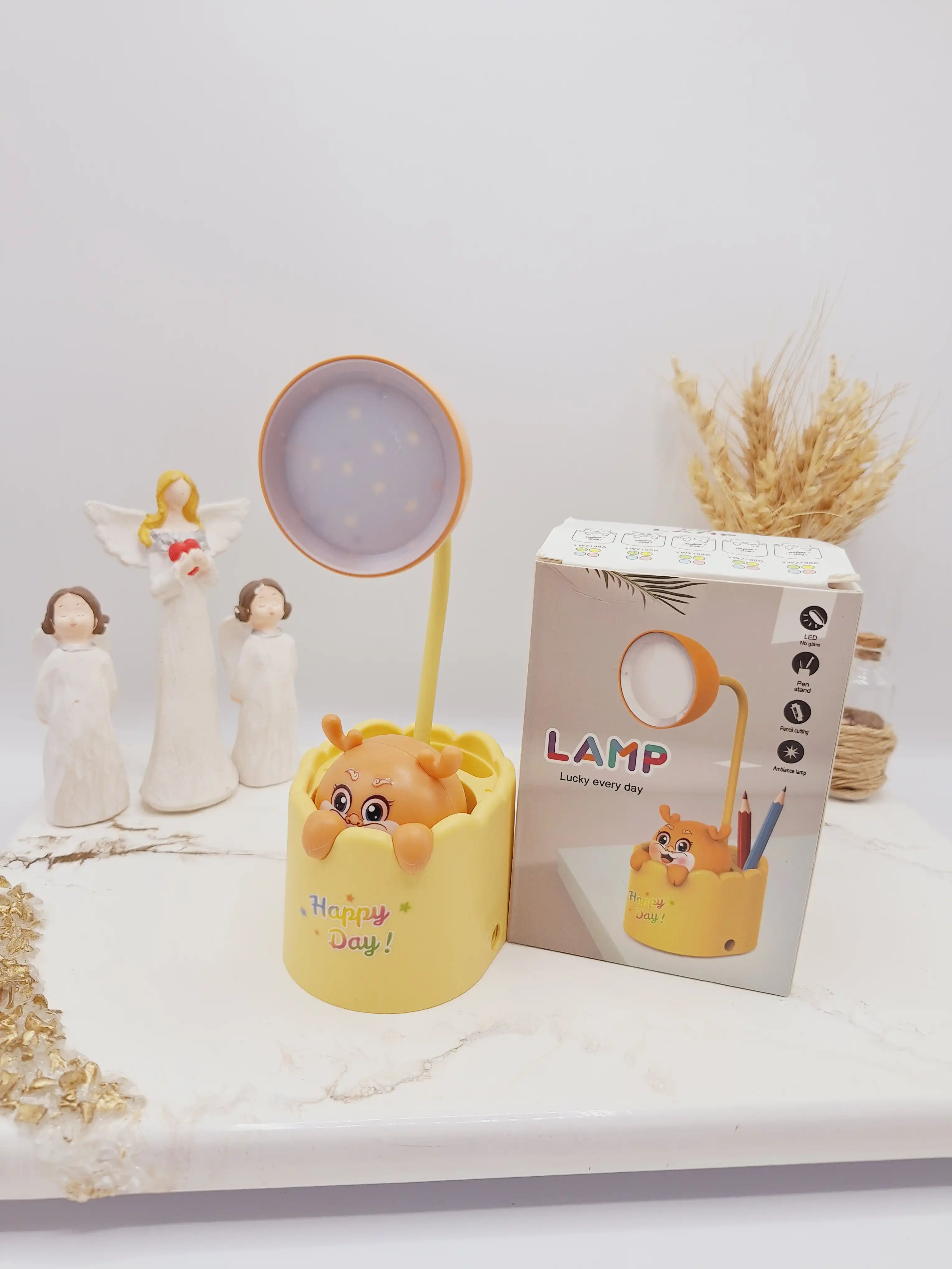 چراغ مطالعه عروسکی شارژی دارای مداد تراش کد 218