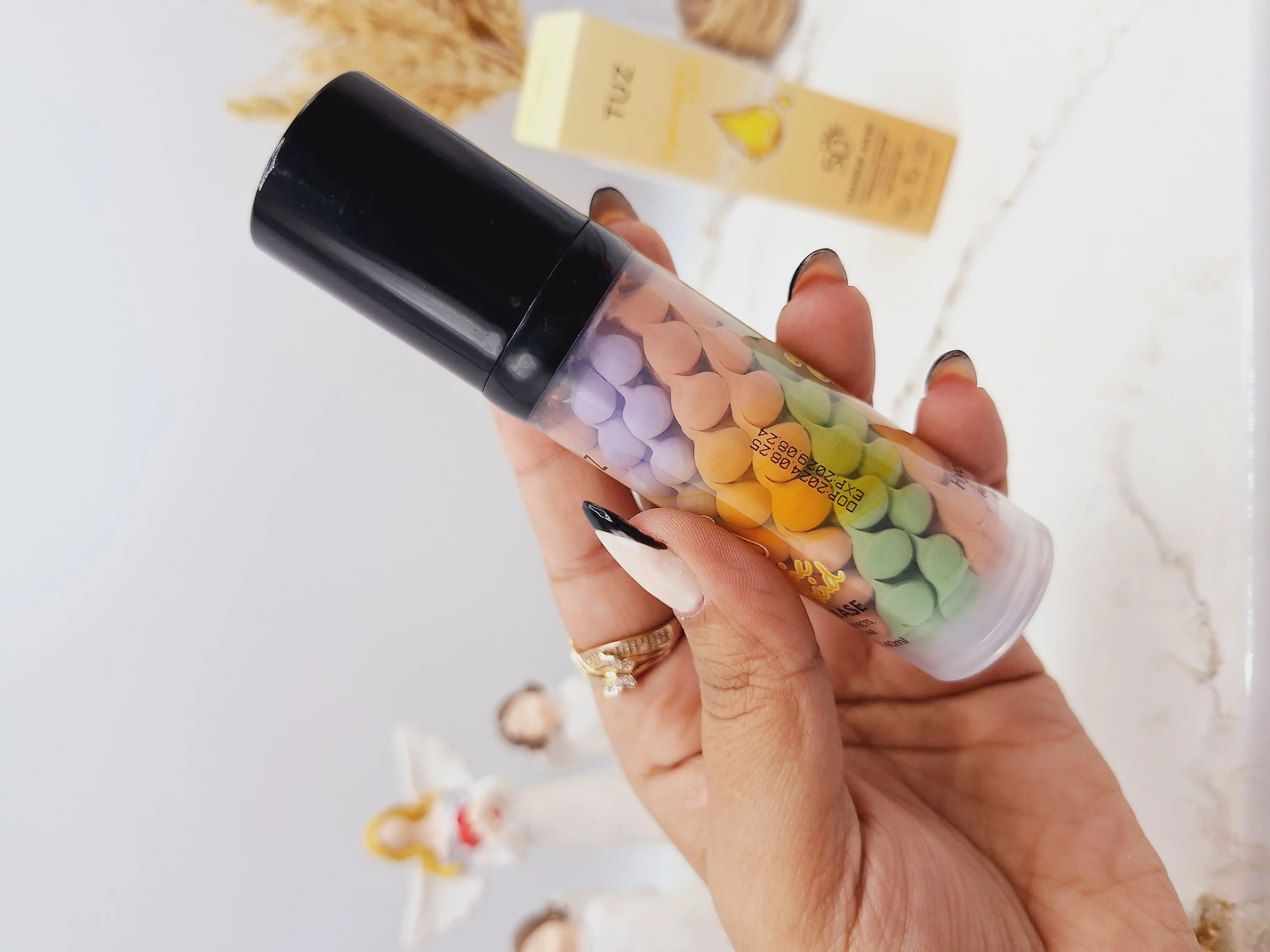 پرایمر سه رنگ جادویی با Spf50 برند Tuz کد0680