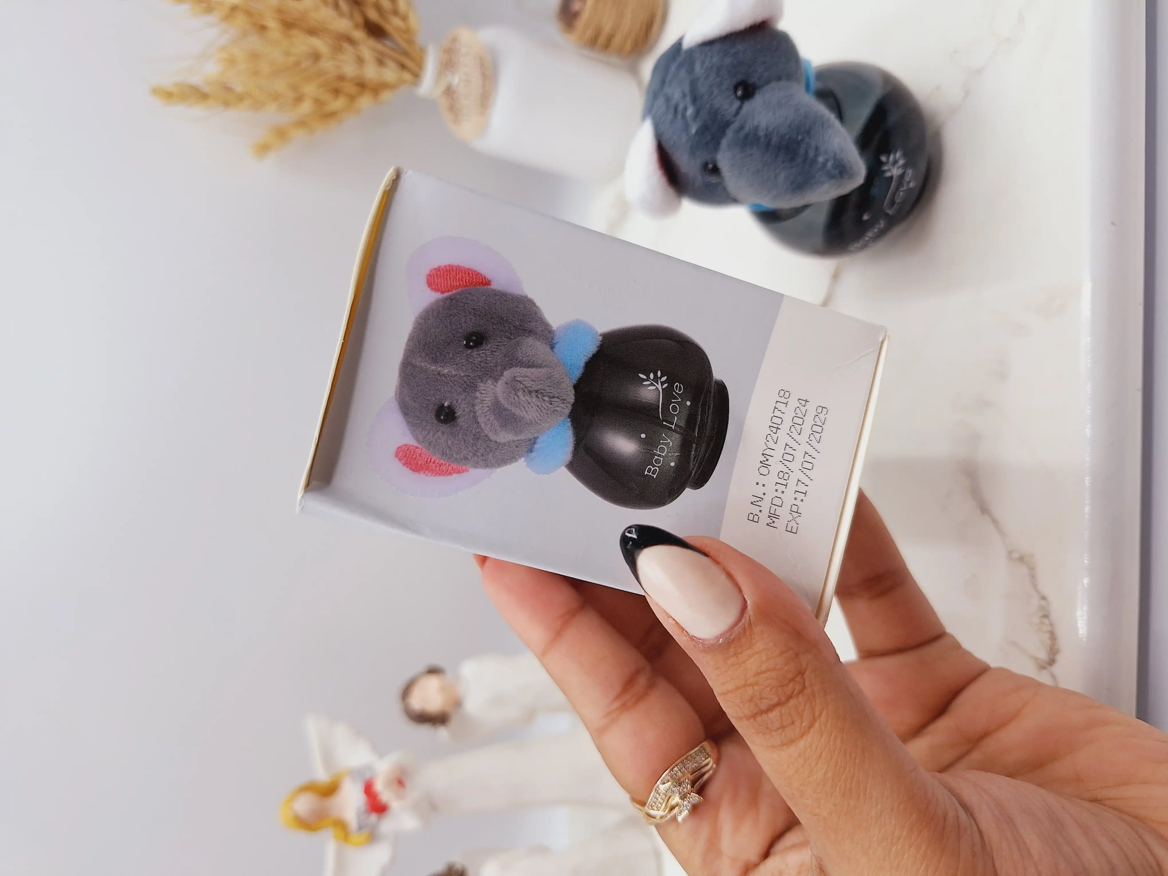 ادکلن عروسکی کودک مدل فیل طوسی 50 میل کد OMY-X195