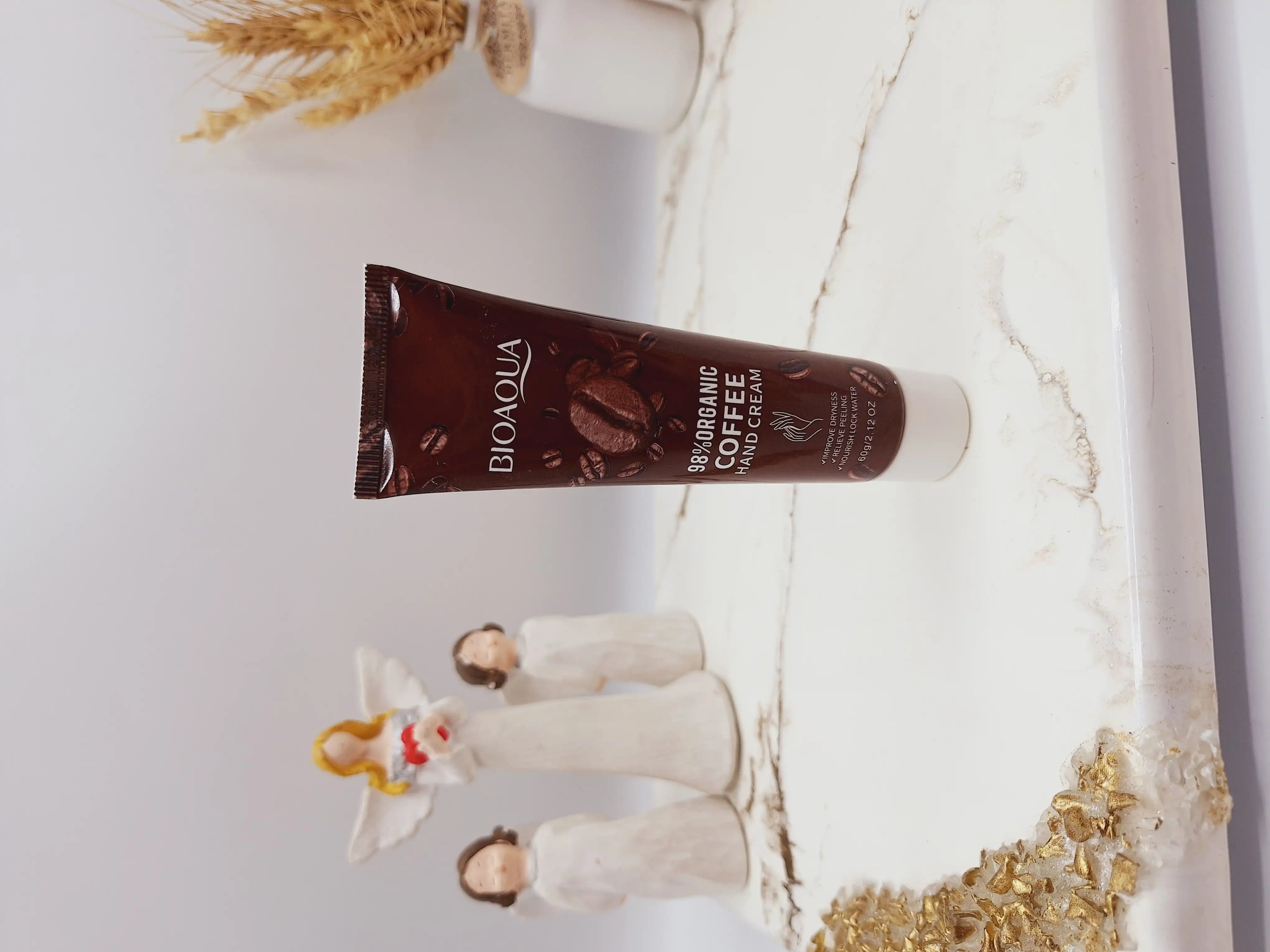 کرم دست قهوه ارگانیک حجم 60 گرم برند بیوآکوا کد 2124