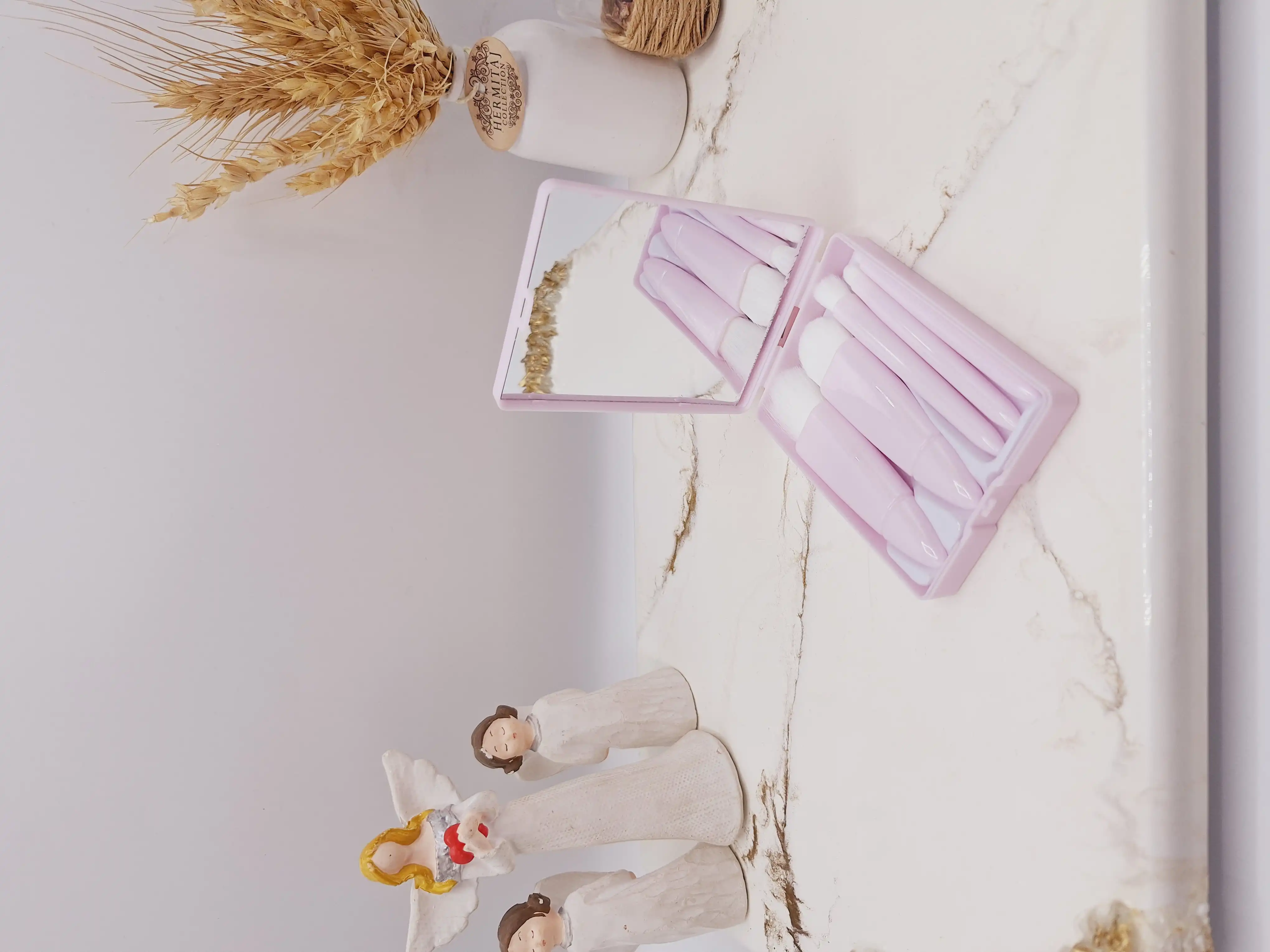 ست براش باکس دار 5 تیکه یاسی