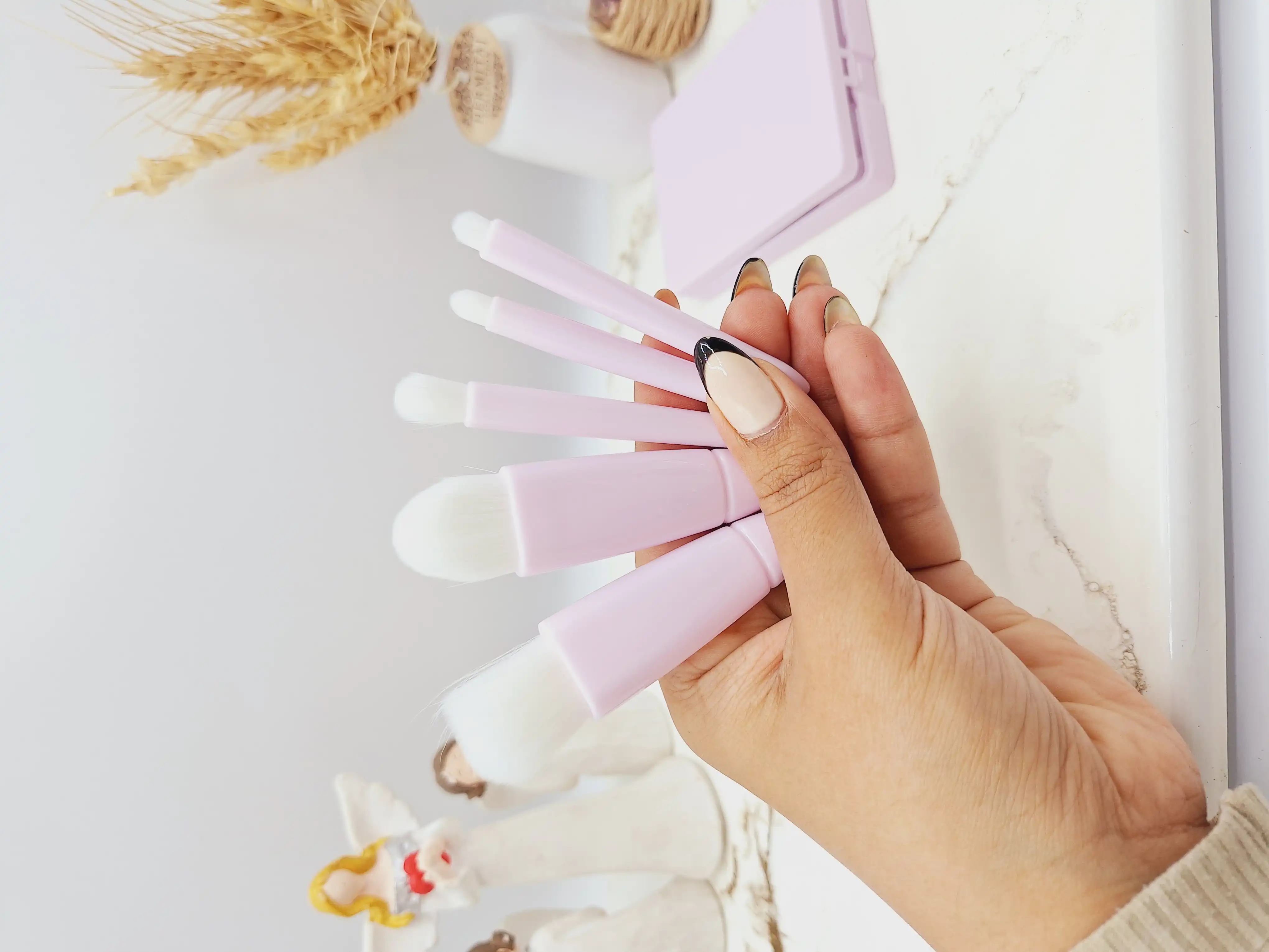 ست براش باکس دار 5 تیکه یاسی