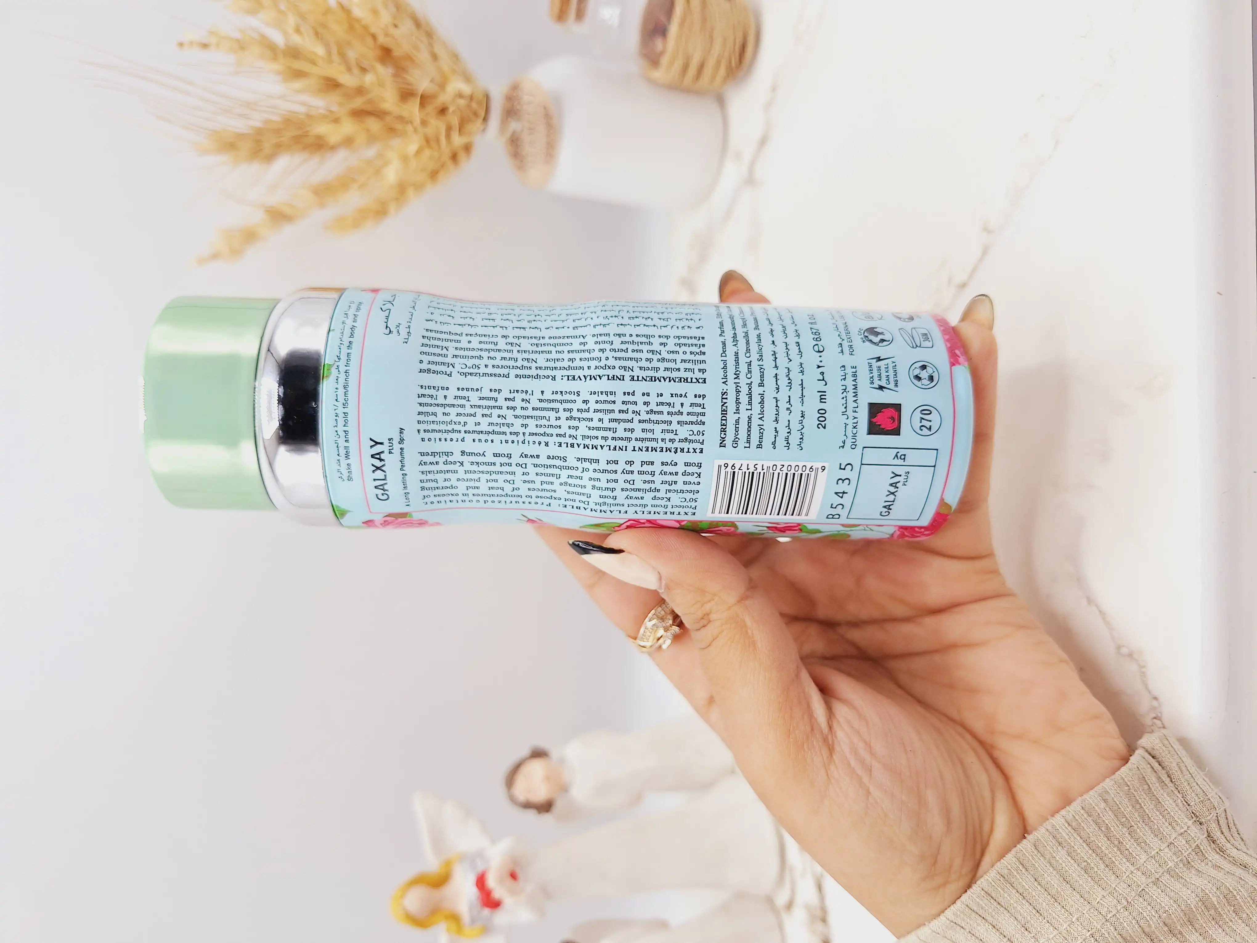 اسپری بدن زنانه گلدار خوشبو گلکسی DarIing fantastic کد 1796