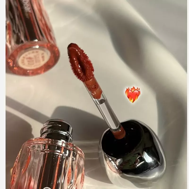 لیپ گلاس طرح کره ای سنگی  برند GEGE BEAR کارتن صورتی کد 5500