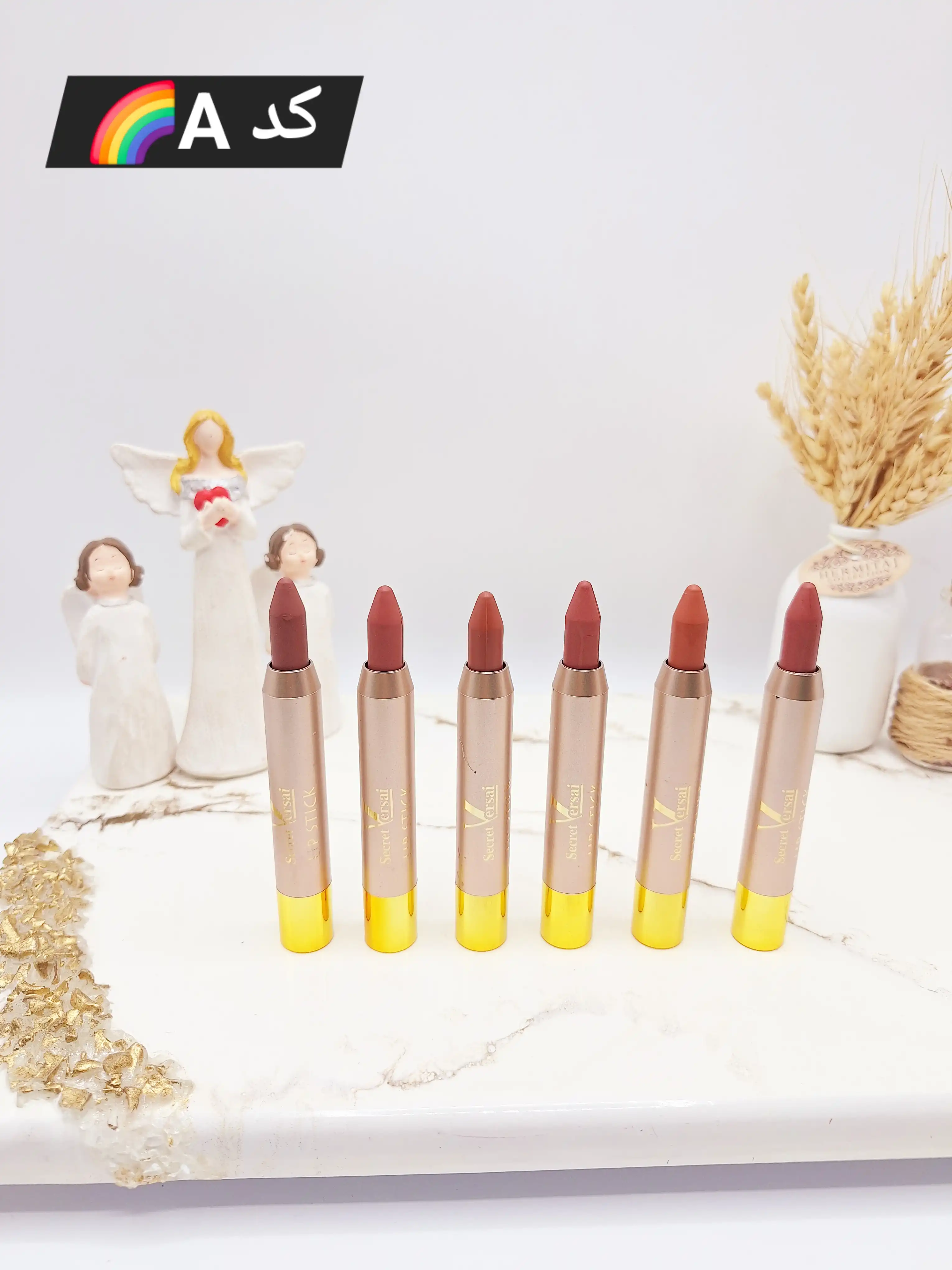 پک 6 تایی رژ جامد پیچی برند ورسای کد 110