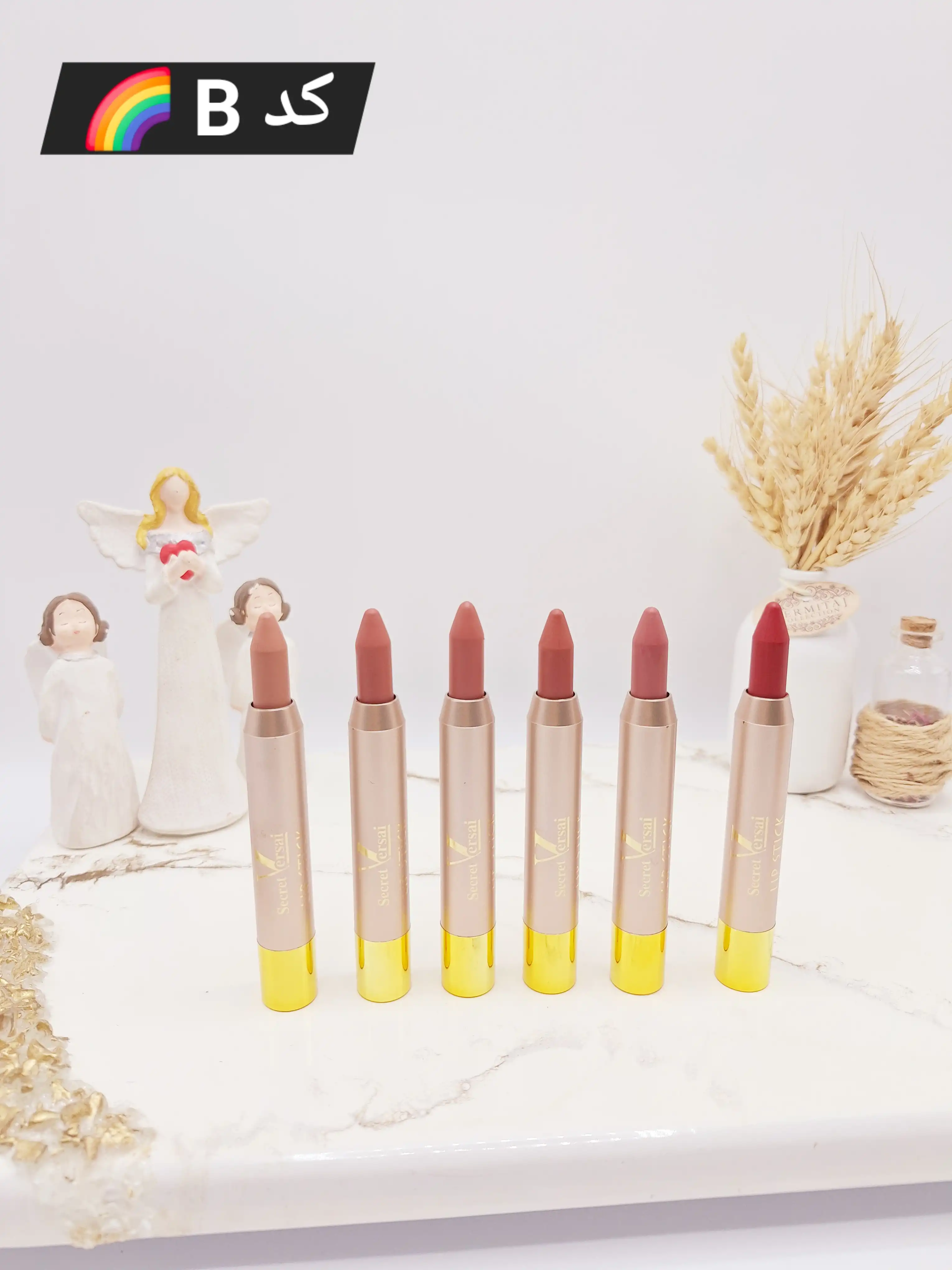 پک 6 تایی رژ جامد پیچی برند ورسای کد 110