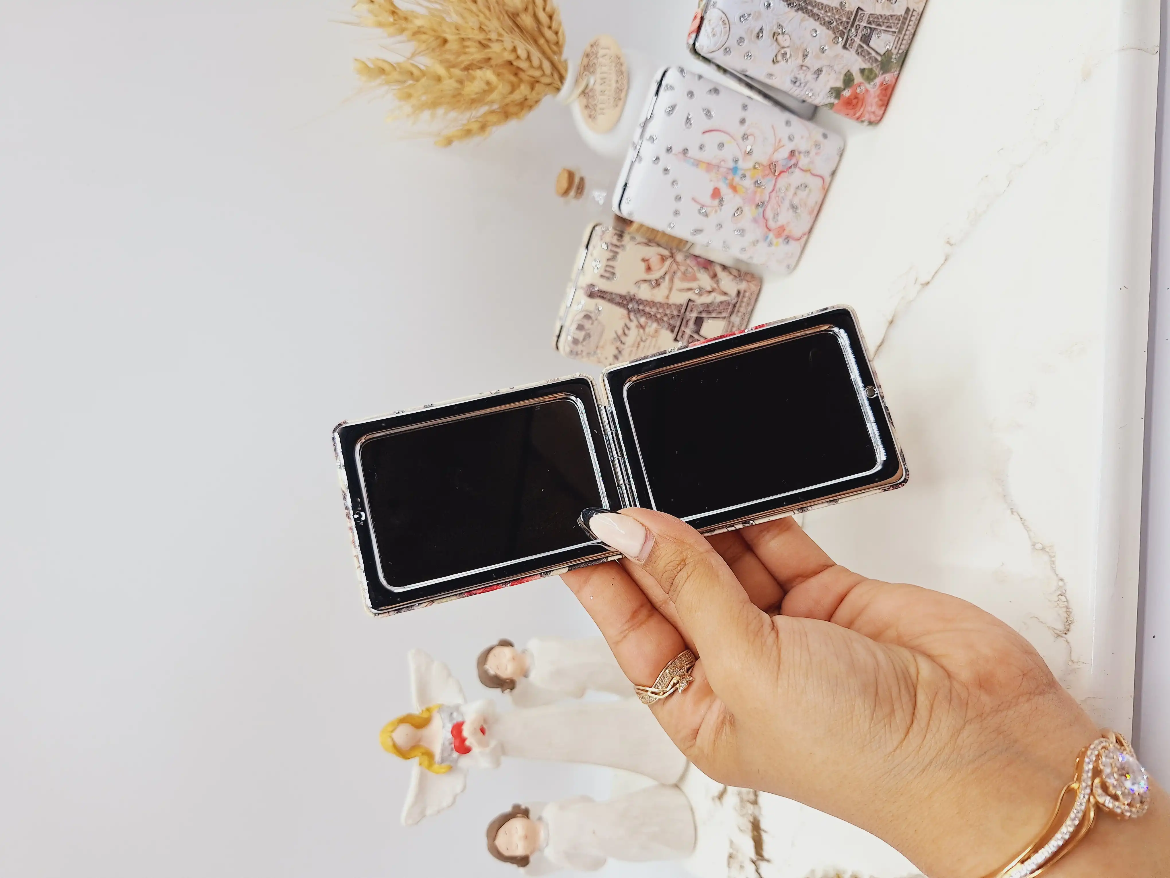 آینه دو طرفه جیبی طرح برج ایفل