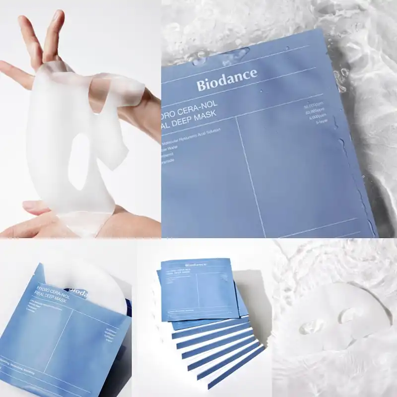 ماسک آبرسان و تقویت کننده هیالورونیک بایودنس پک 4 عددی ساخت کره جنوبی اصلی