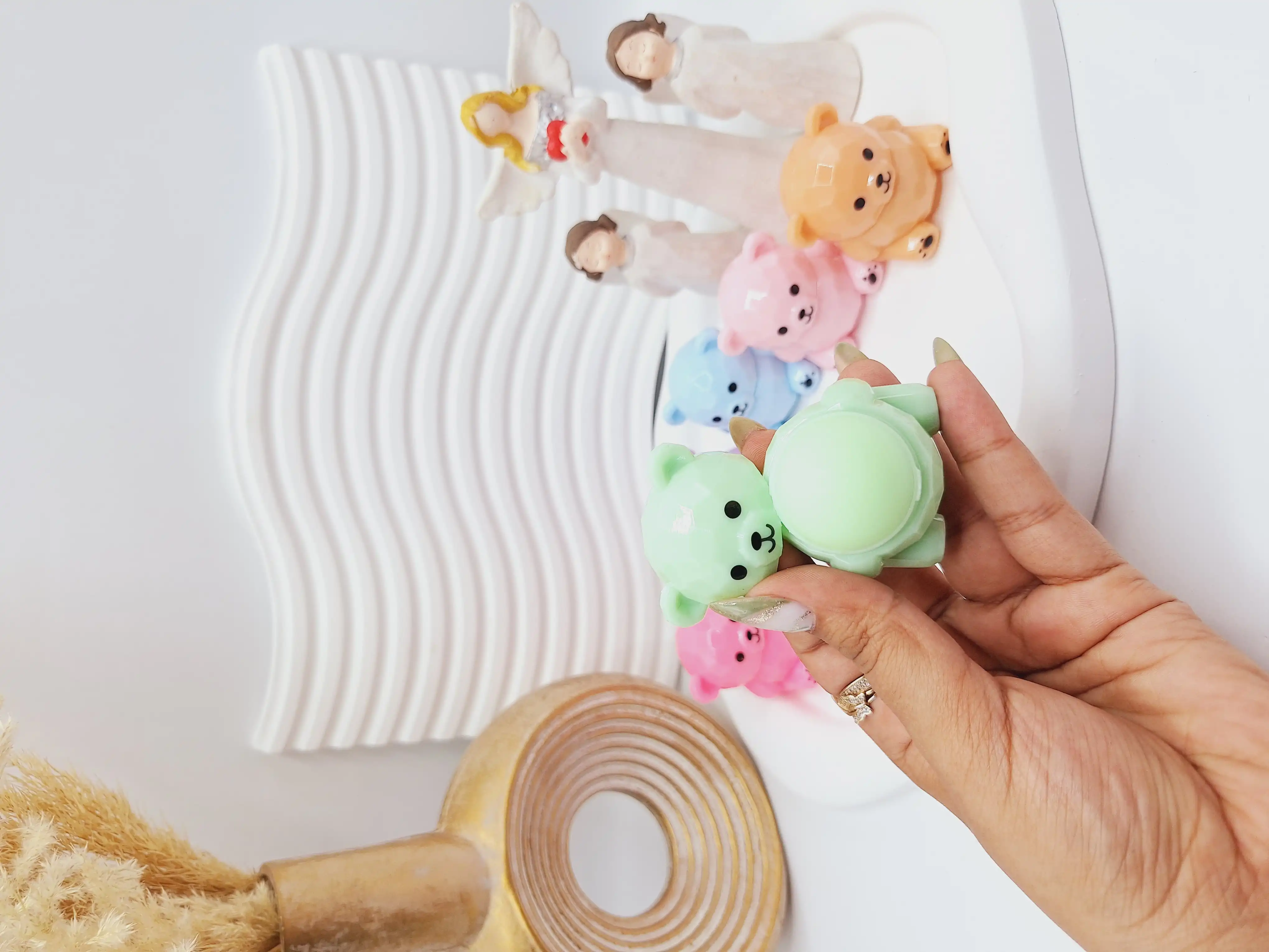 بالم لب طرح خرس بانمک برند پولا آیلار کد 8057