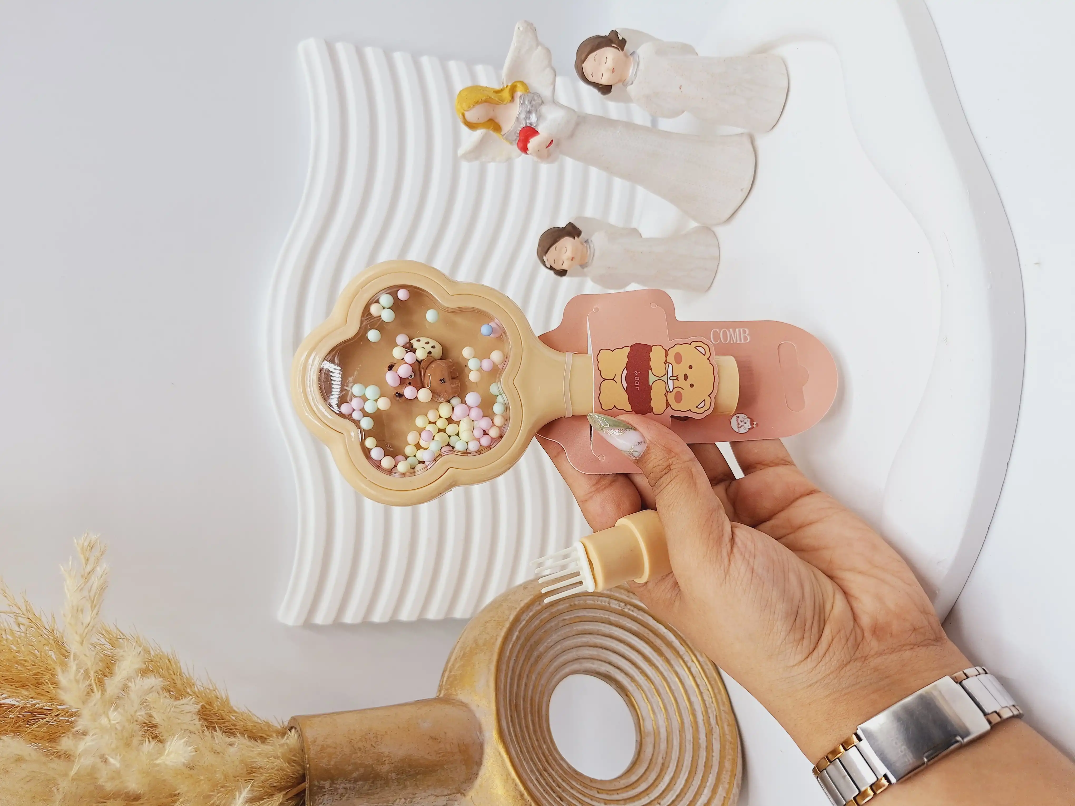 برس مو فانتزی طرح خرسی نود فوق العاده زیبا و با کیفیت