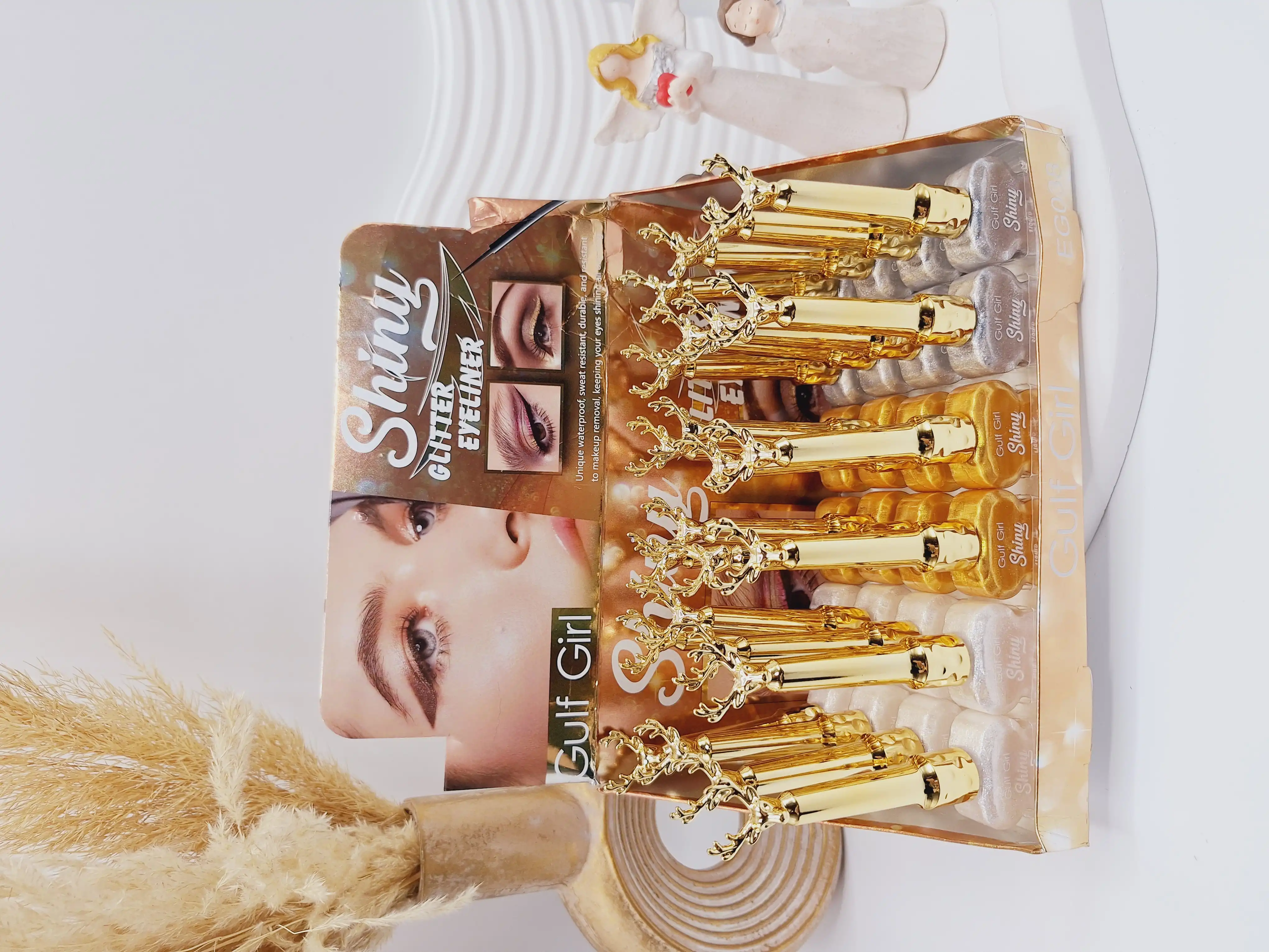 خط چشم رنگی شاین دار طرح گوزن برند Gulf Girl کد EG038