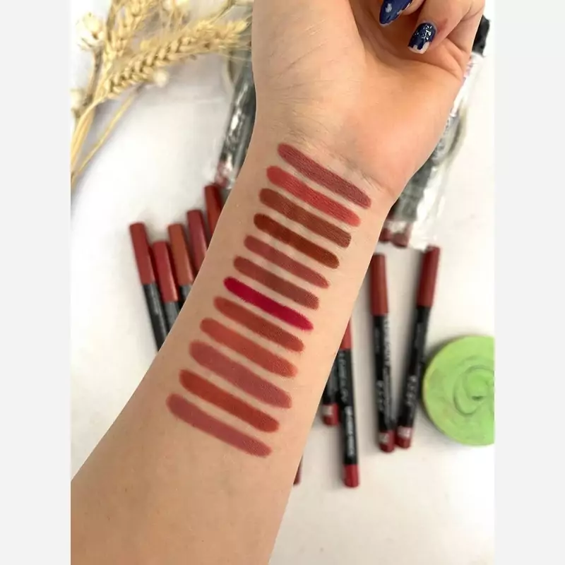 پک 12 تایی رژ مدادی برند هدا بیوتی کد 30278