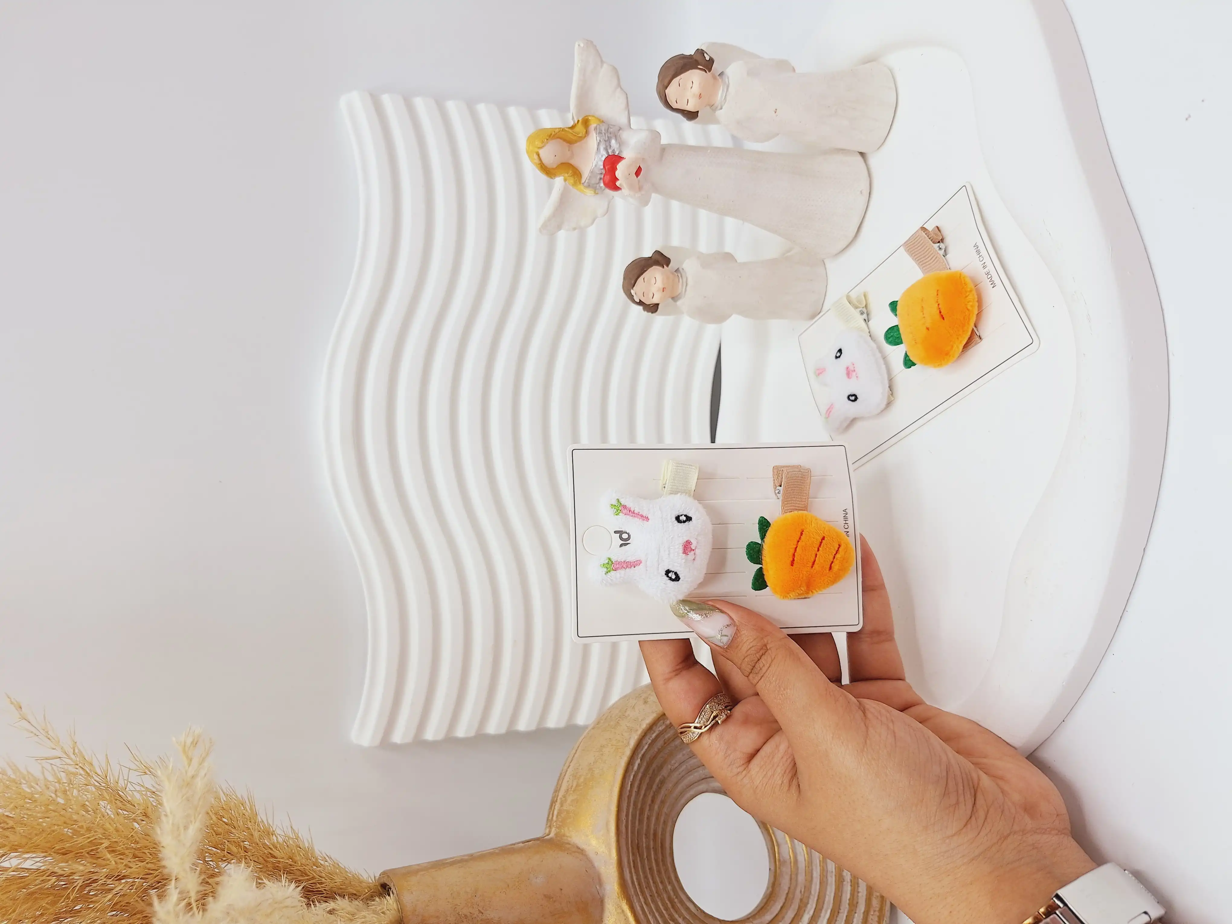 گیره سر طرح خرگوش و هویج 2 تایی