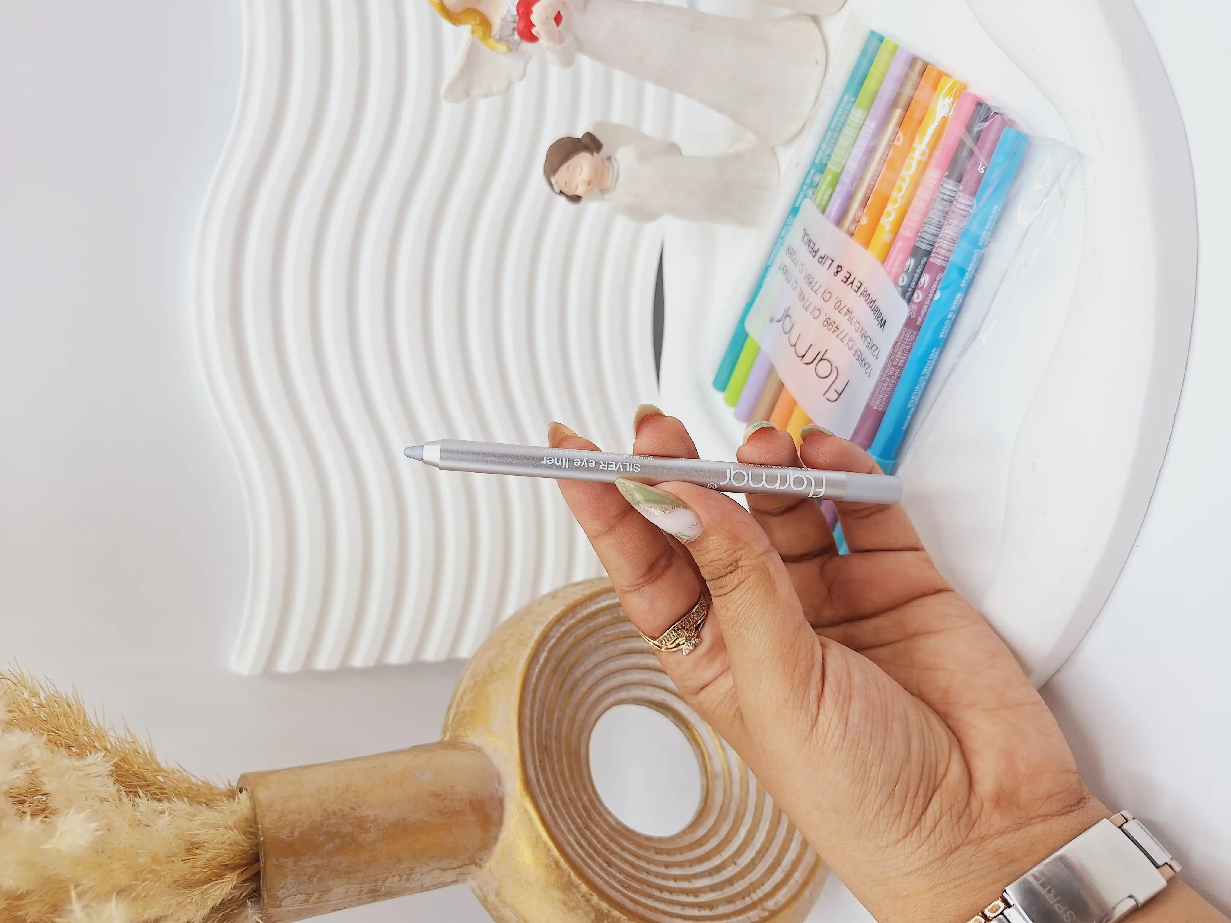 پک 12 تایی مداد چشم شمعی رنگارنگ  برند فلورمار کد 77289