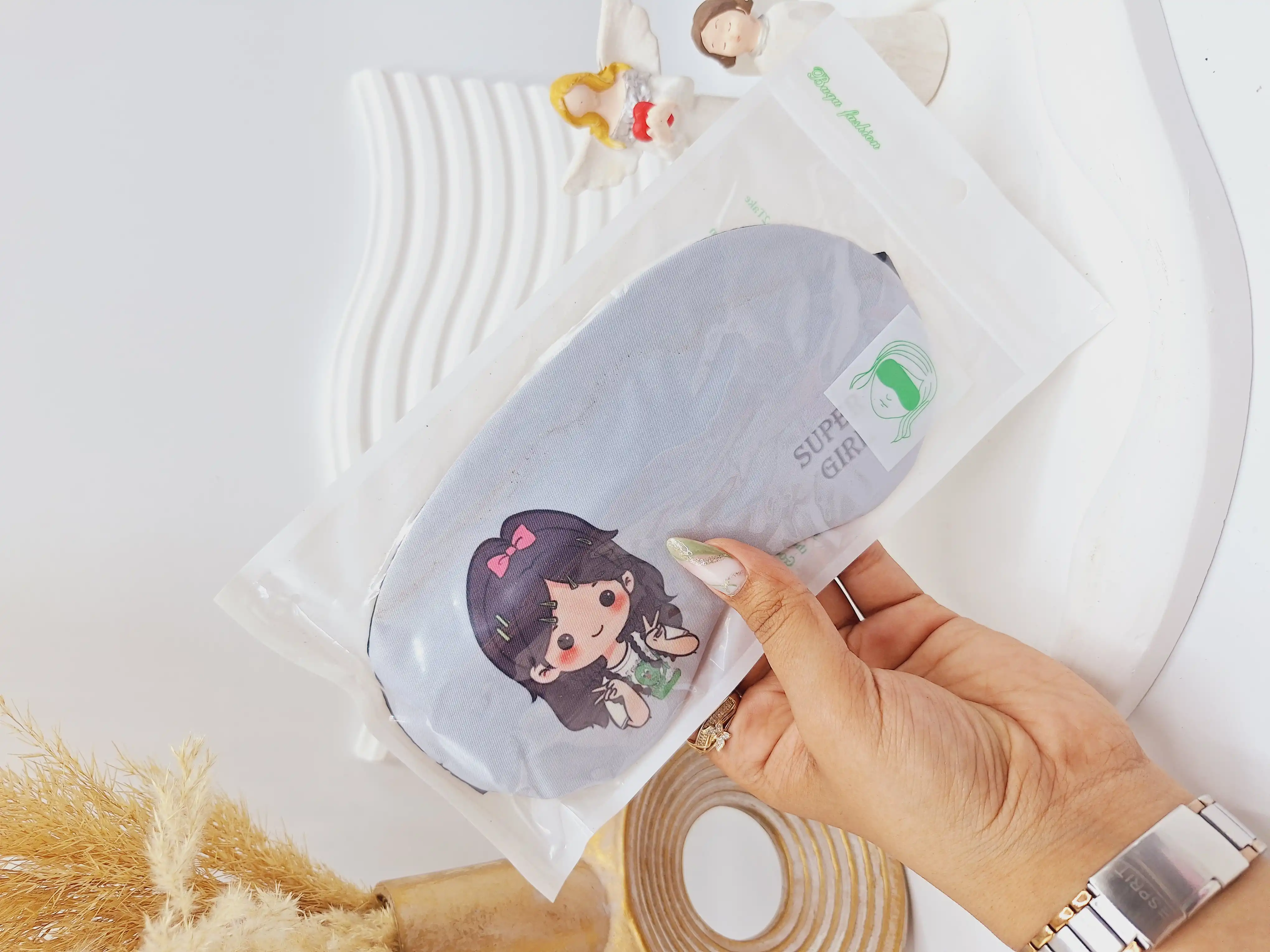 چشم بند کمپرس دار طرح دختر