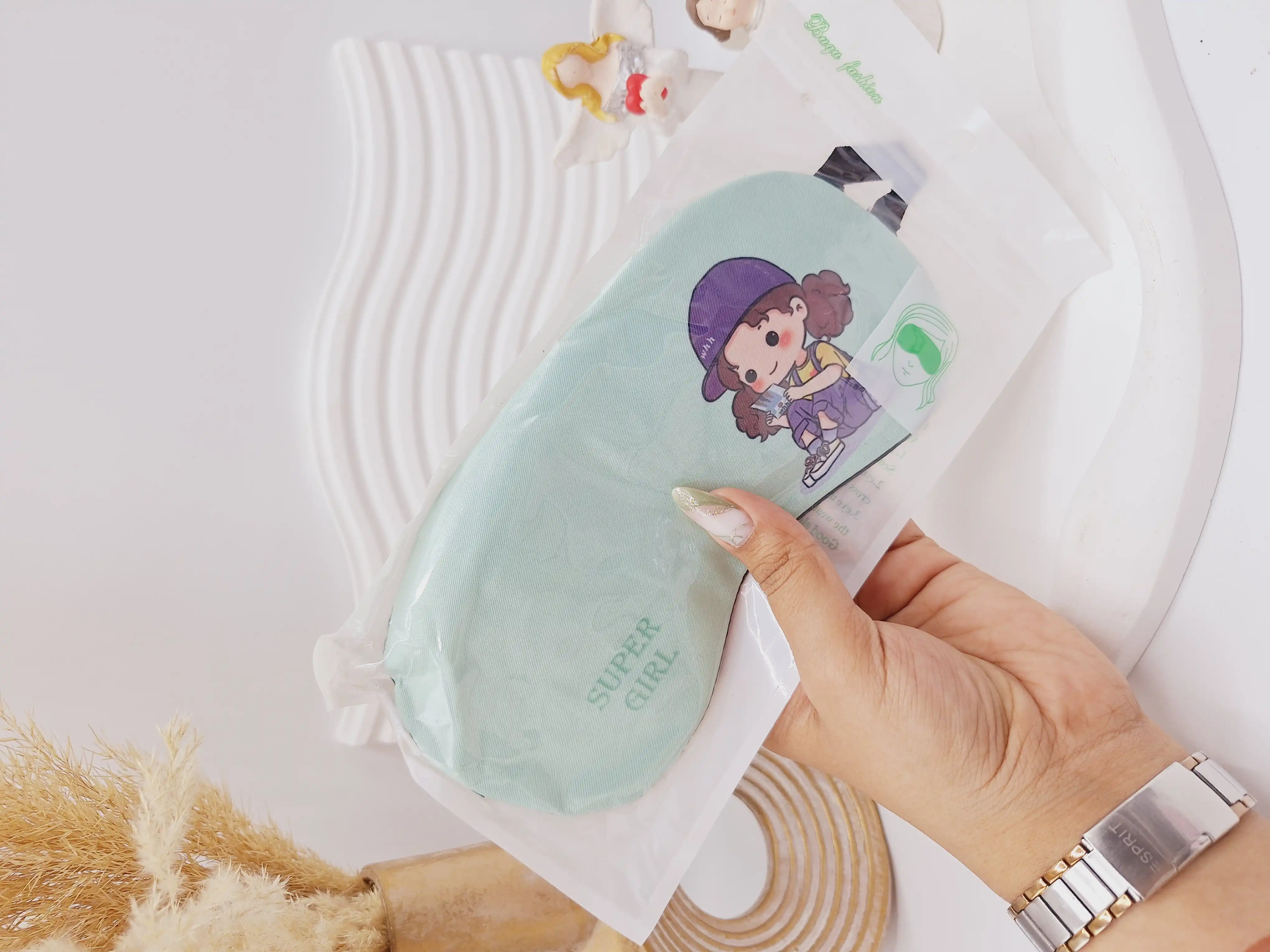 چشم بند کمپرس دار طرح دختر