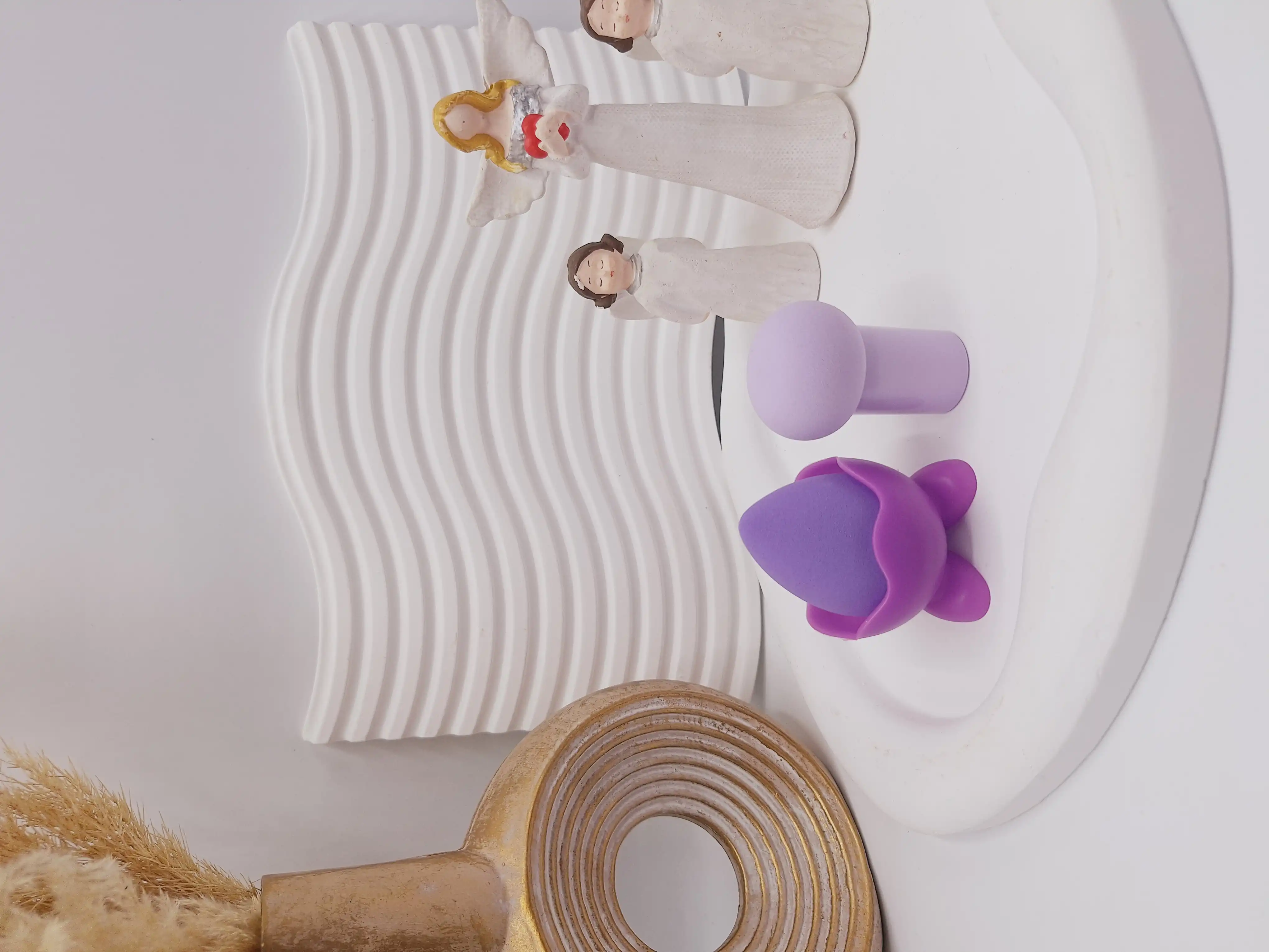 پک 2 عددی پد اشکی استند دار و پد قارچی MAKE UP SP SPONGE کد 5706