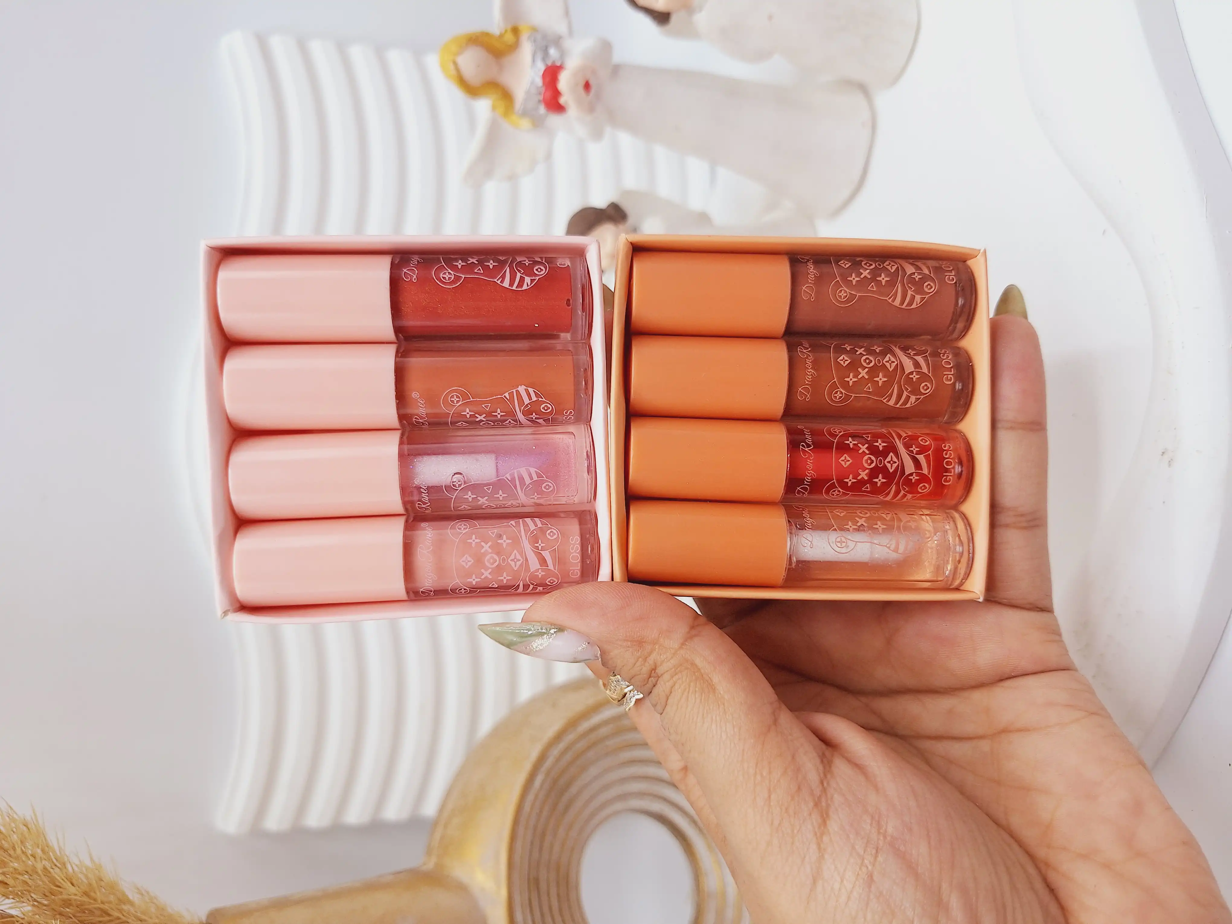 پک لیپ گلاس شاین 4تایی برند Dragon Ranee کد 0026