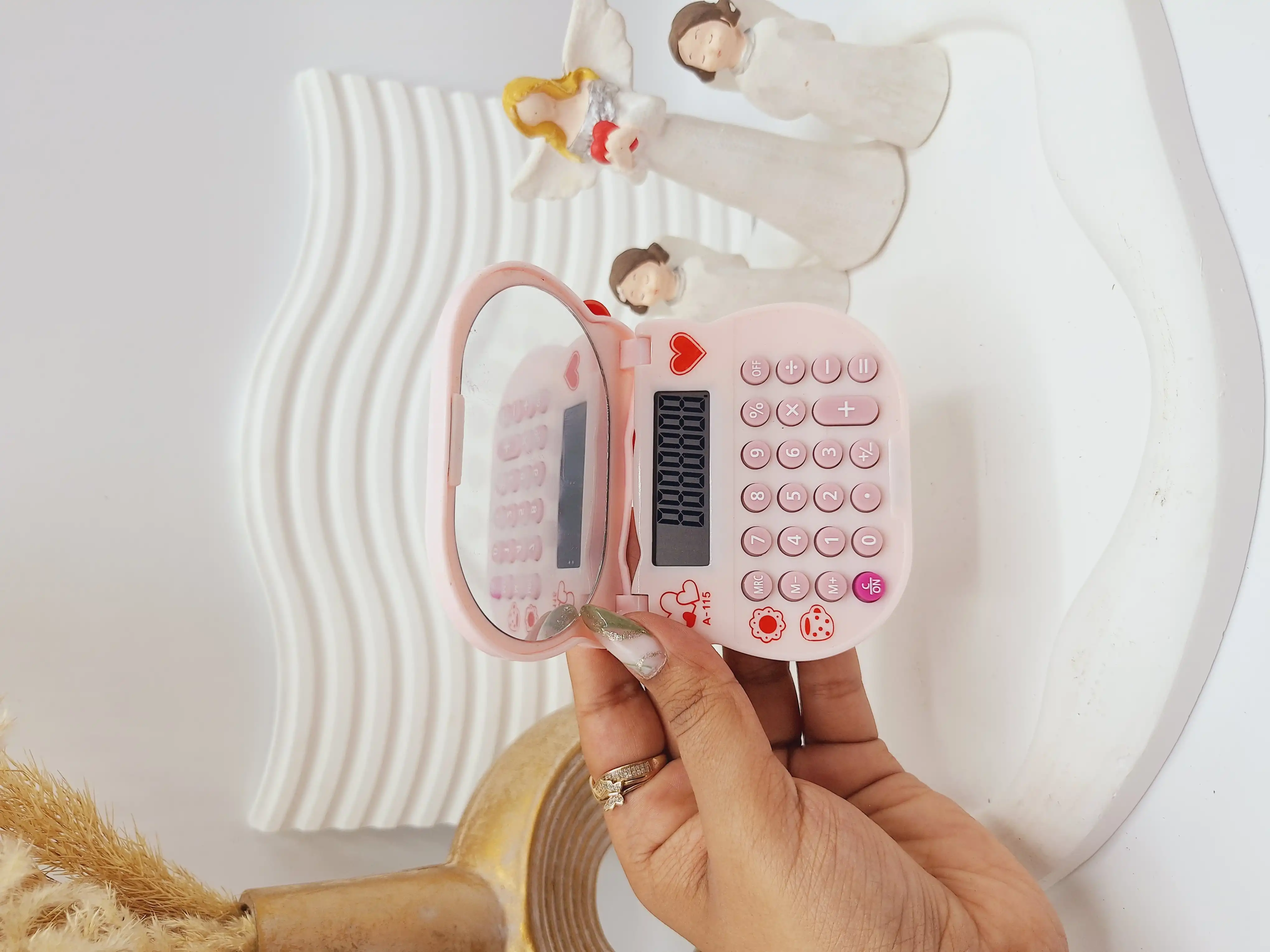 ماشین حساب آینه دار طرح کیتی کد1156