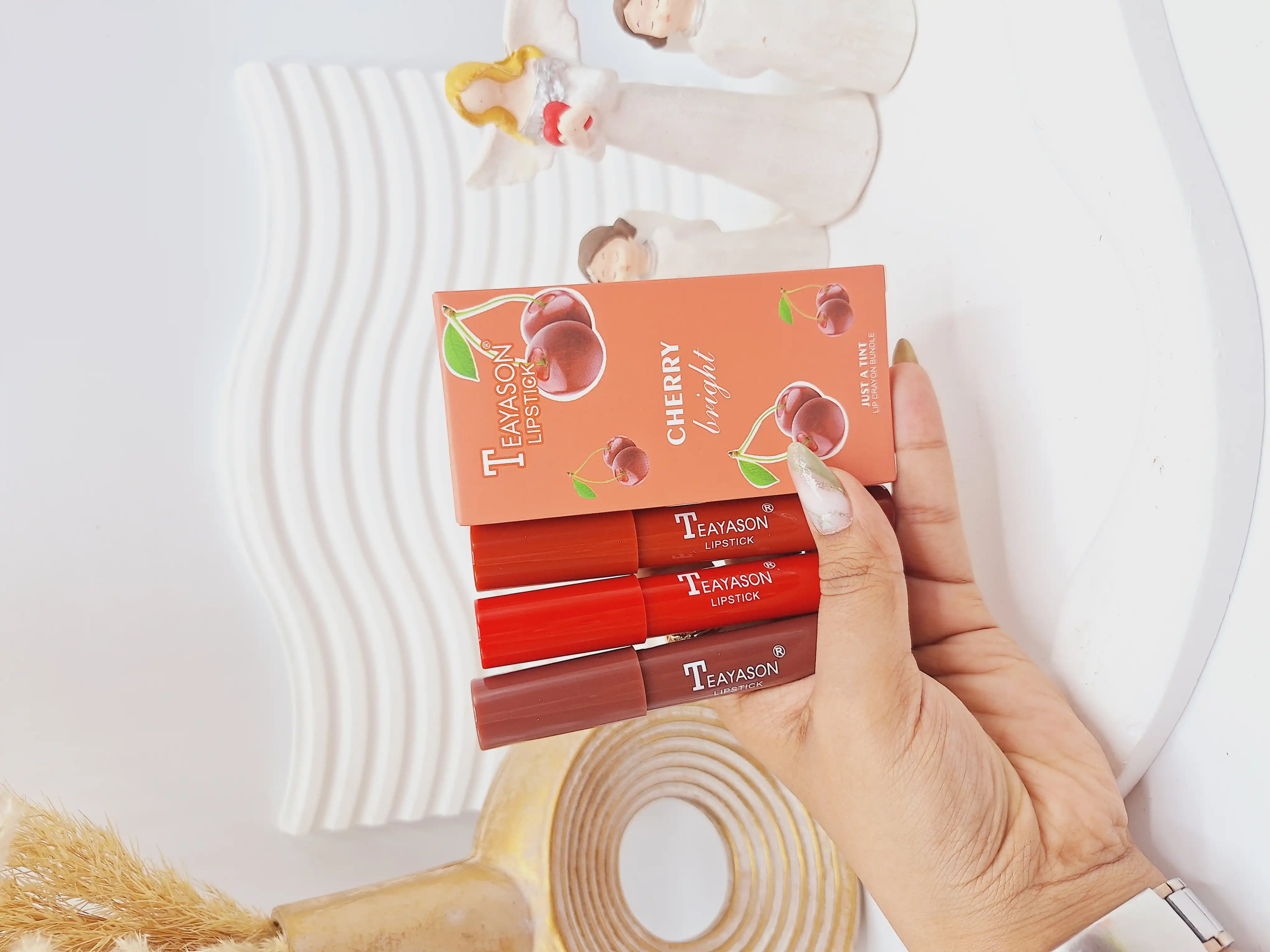 رژ لب 3تایی گیلاس برند ‏TEAYASON‏ کد XQ06C