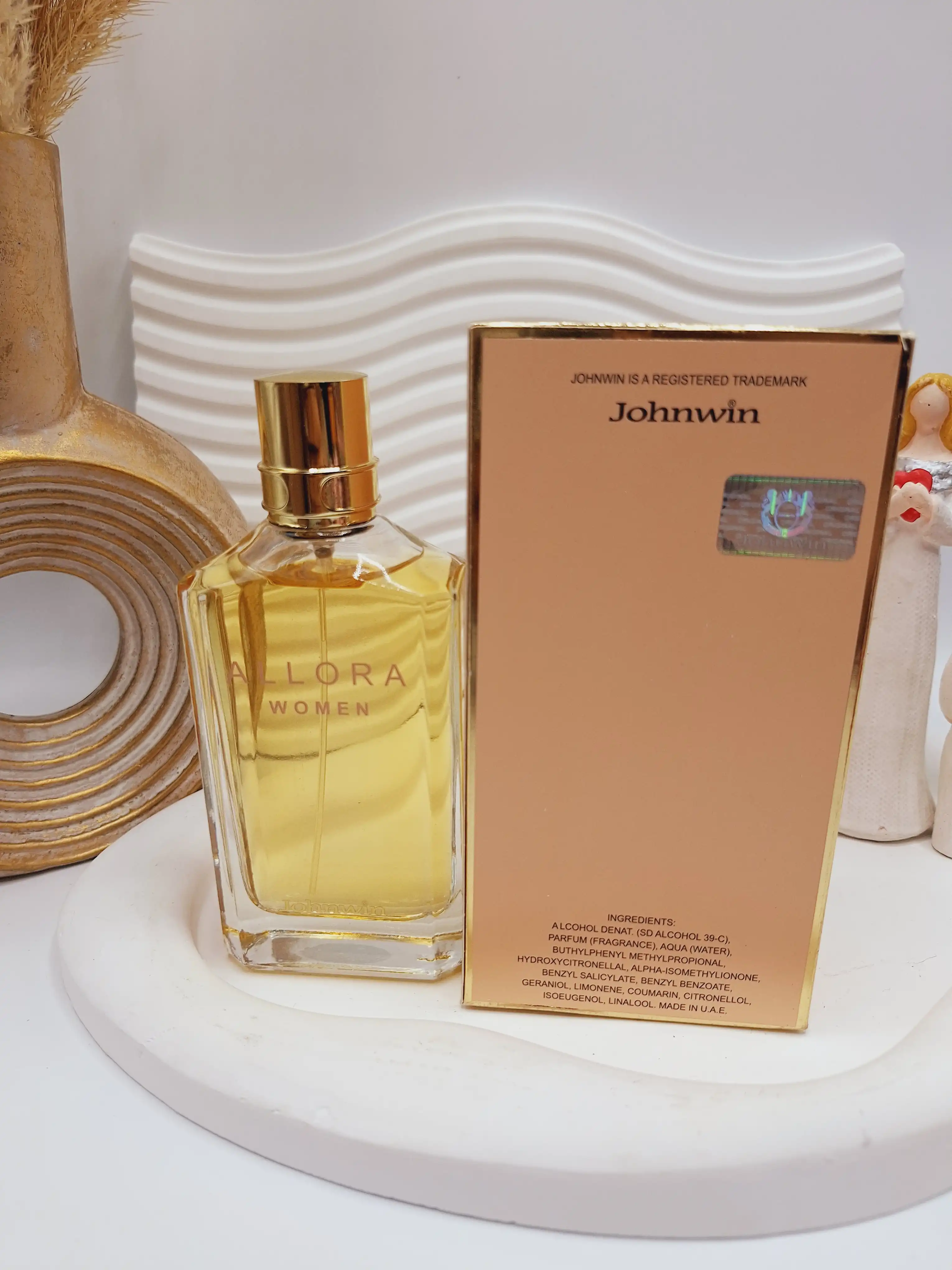 ادکلن ۱۰۰ میل شرکتی ماندگاری 8 ساعته مدل ALLORA WOMEN Johnwin کد 2339