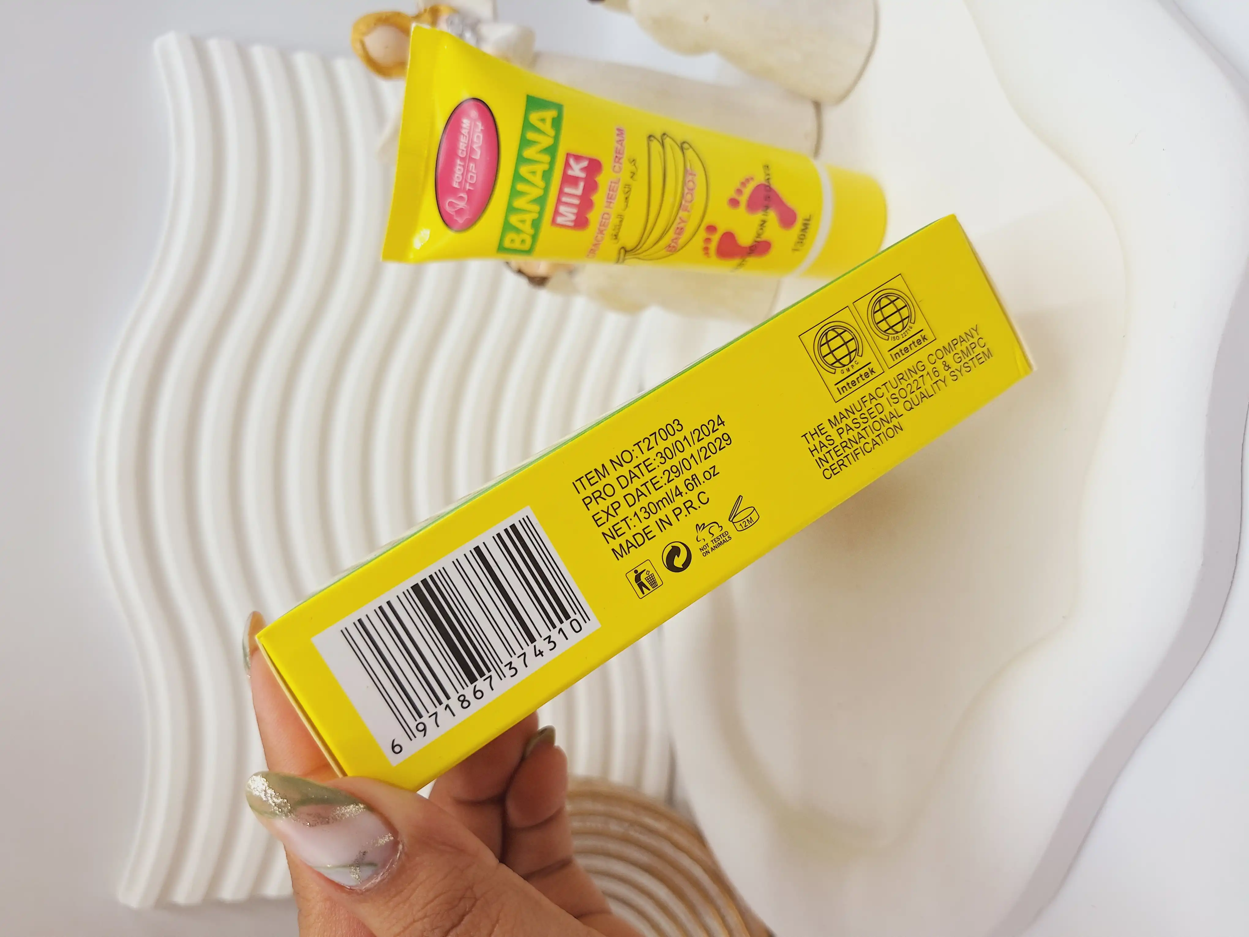 کرم ترک پا و دست رایحه شیر و موز آیچون بیوتی کد T27003