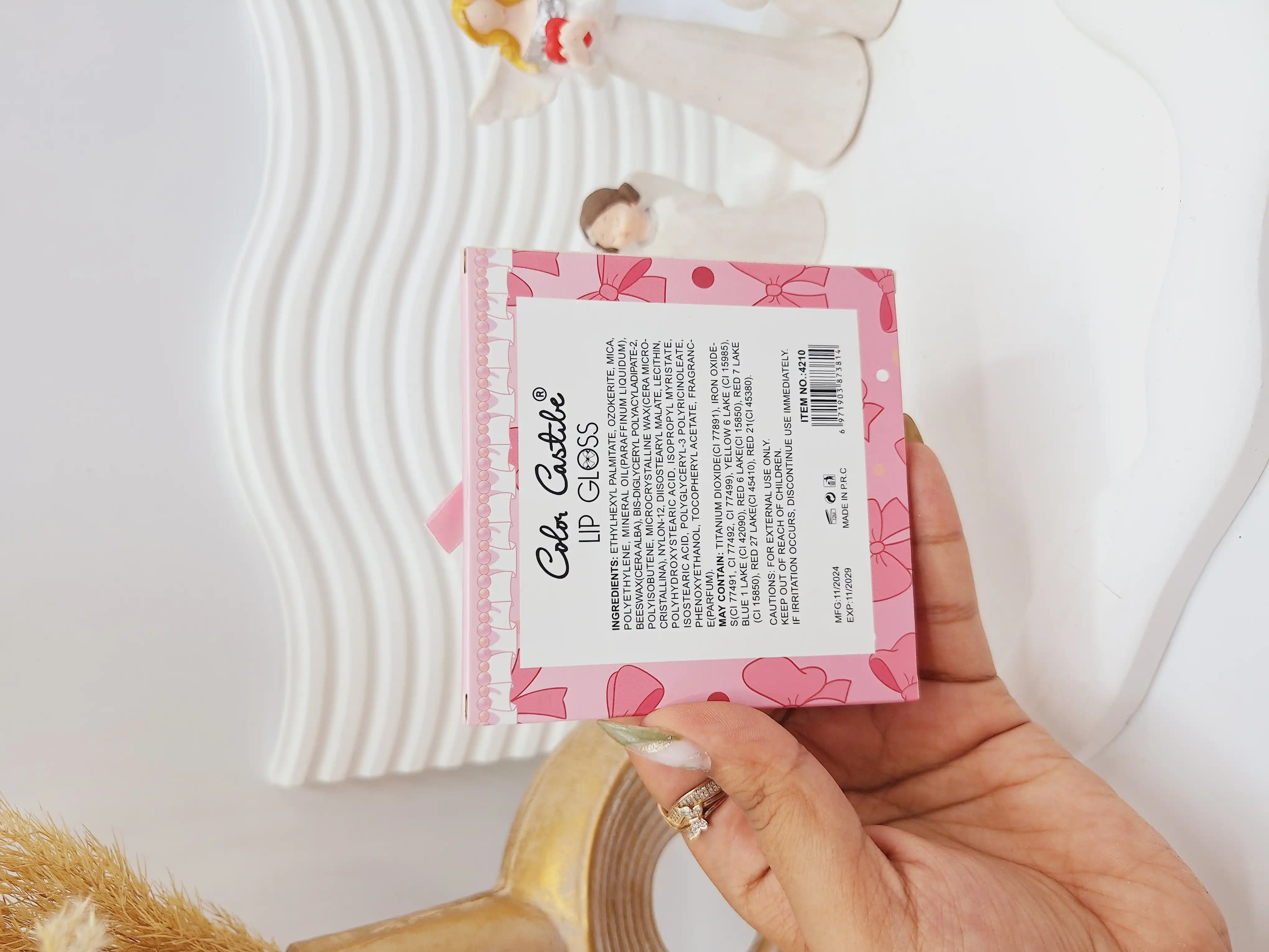 پک 4 عددی رژ لب مایع پاپیون کالر کستل کد 4210