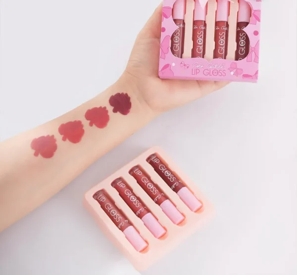 پک 4 عددی رژ لب مایع پاپیون کالر کستل کد 4210