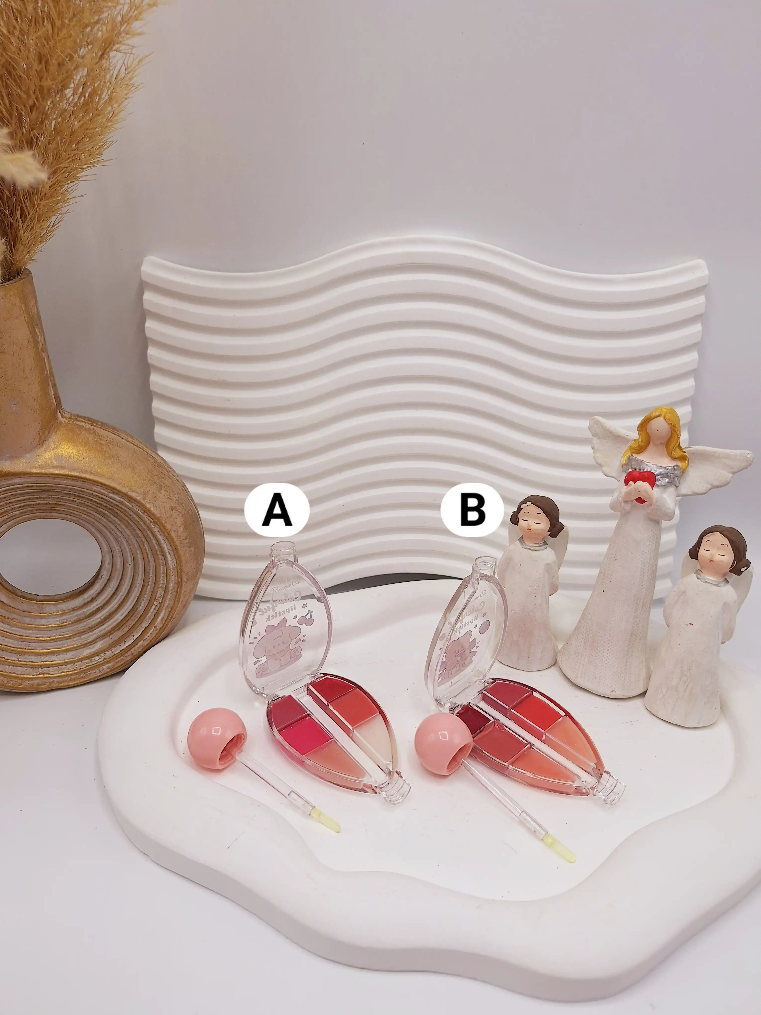 پالت ترند رژ لب خیس کیوت خرس و توت فرنگی برند دراگون رانی کد DR177