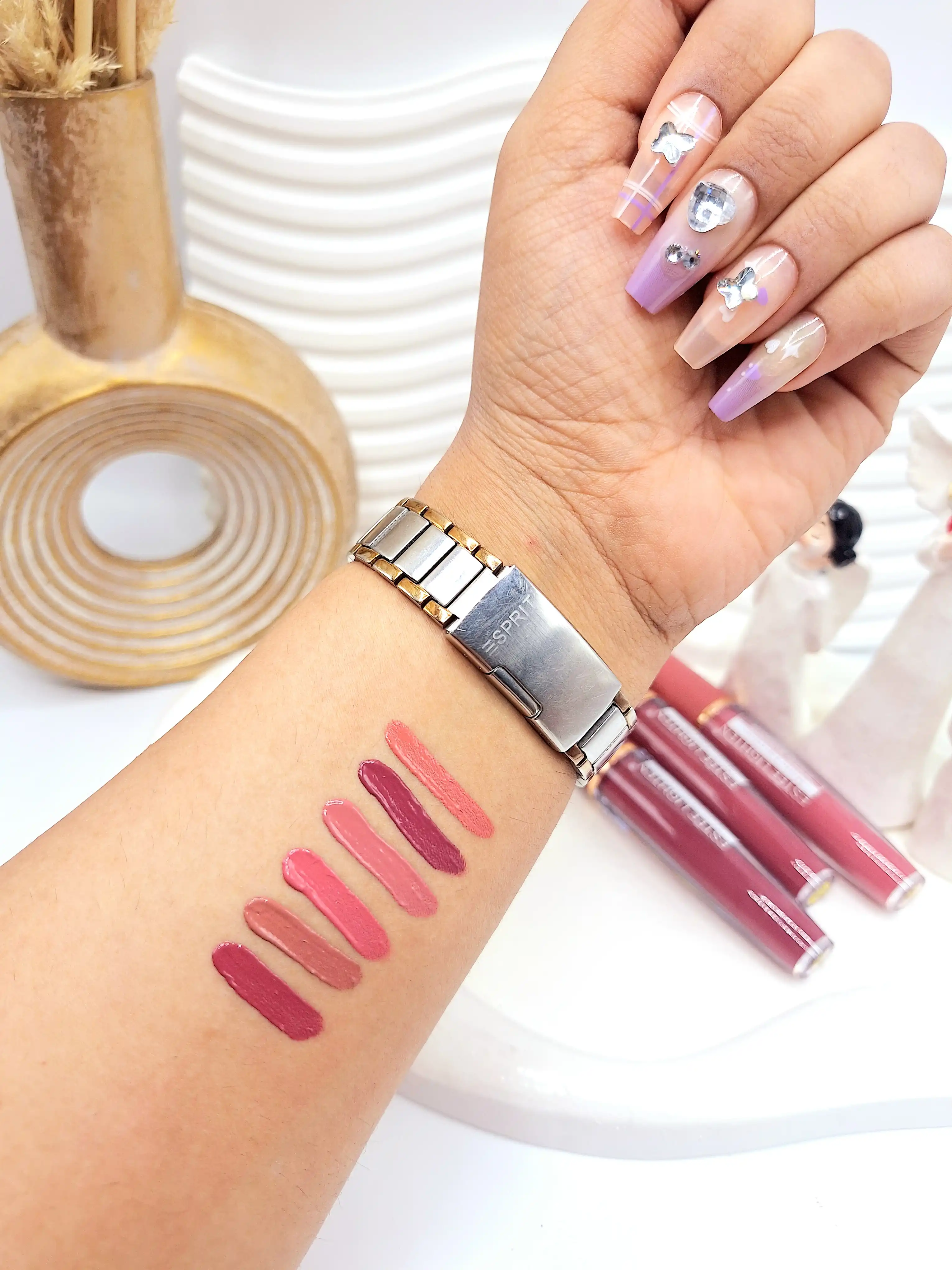 پک رژ مایع 6 تایی برند ESTEE LIGHTEN کد 76001