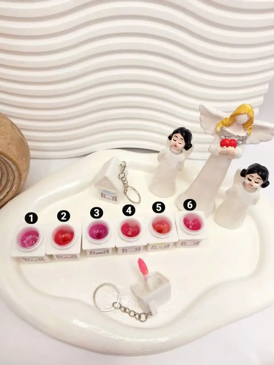 لیپ گلاس طرح خانه کرومی برند Mundo کد 10490